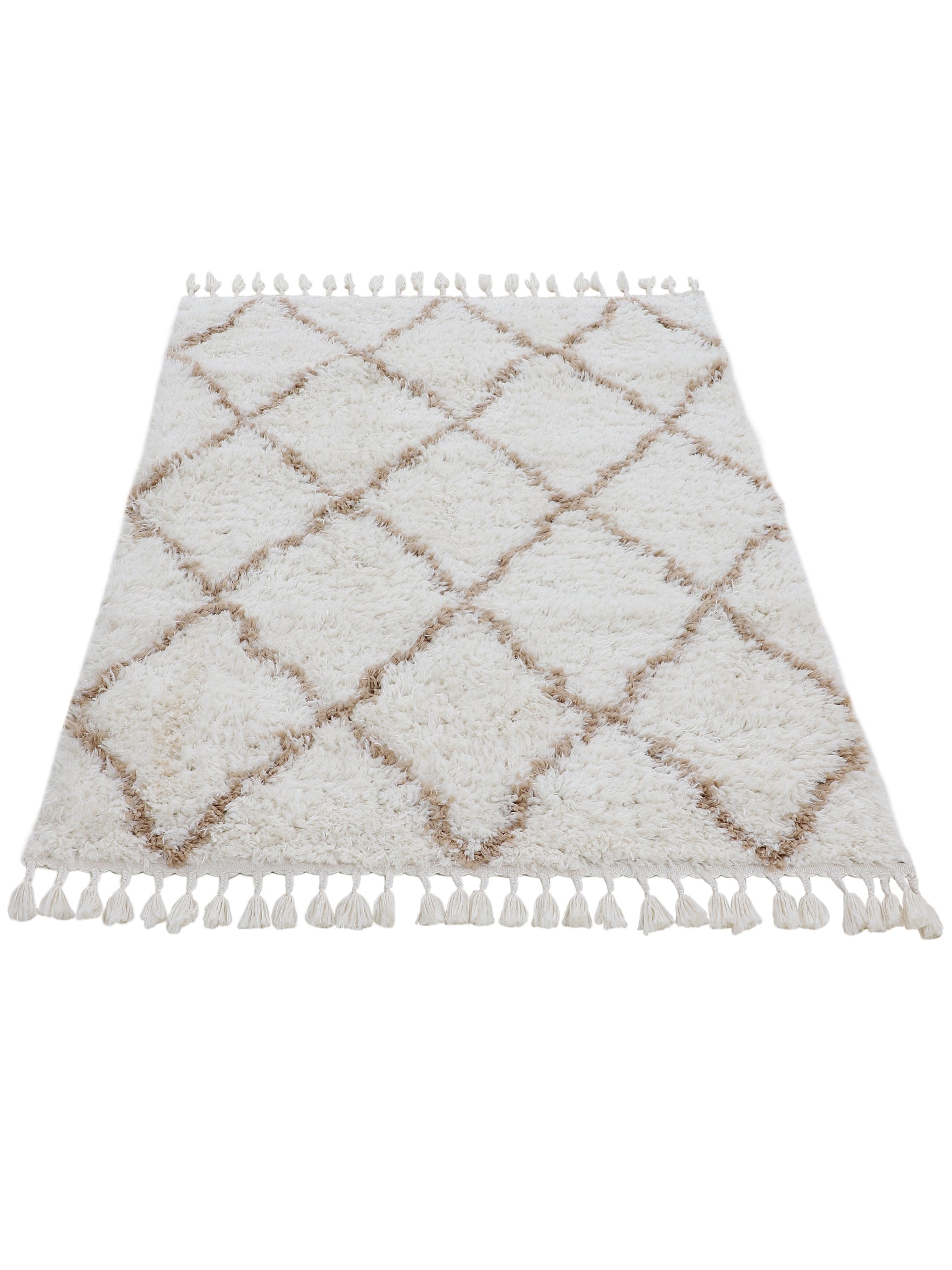 Hochflorteppich Eddy Beige