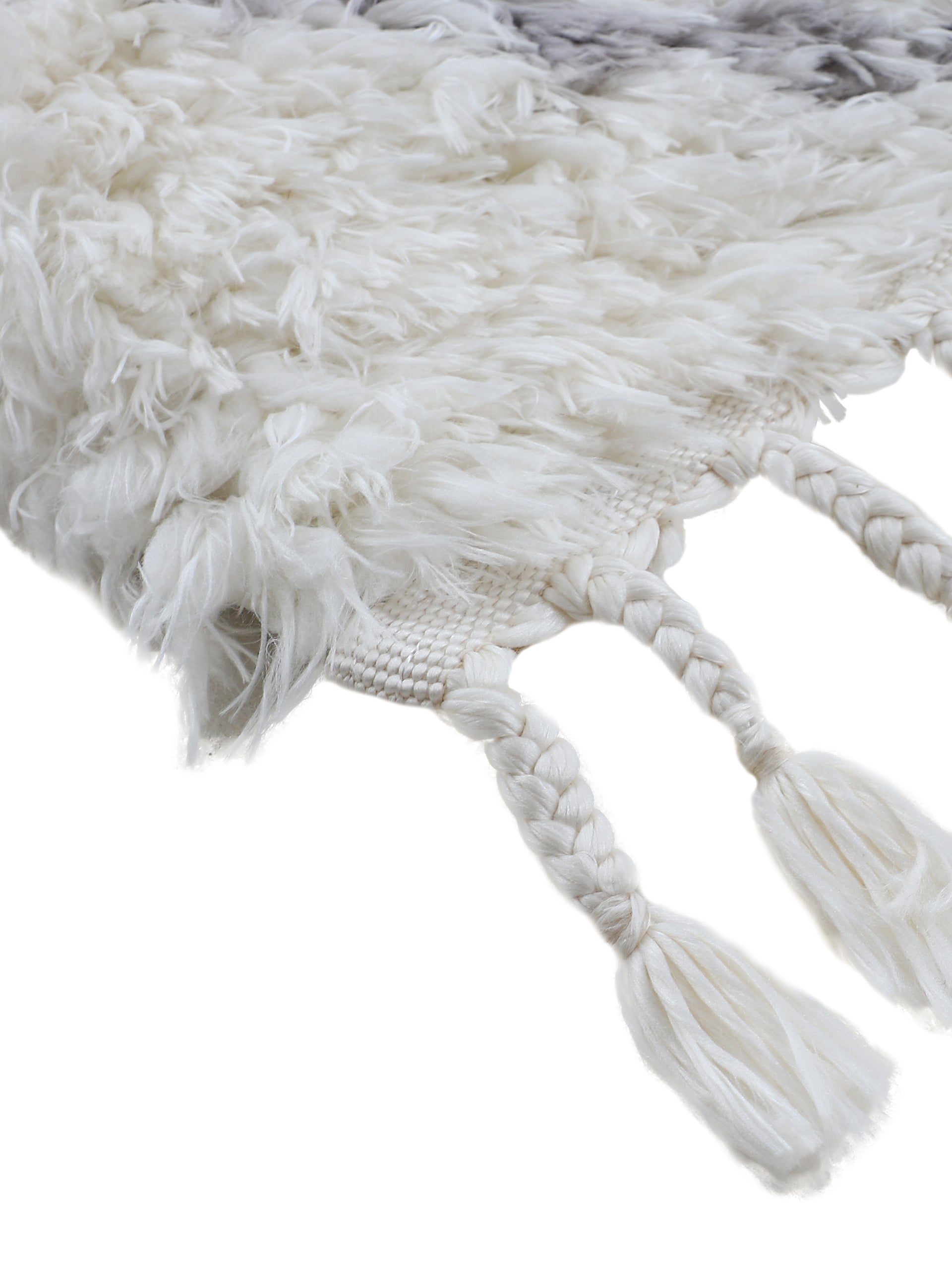 Hochflorteppich Eddy Weiß