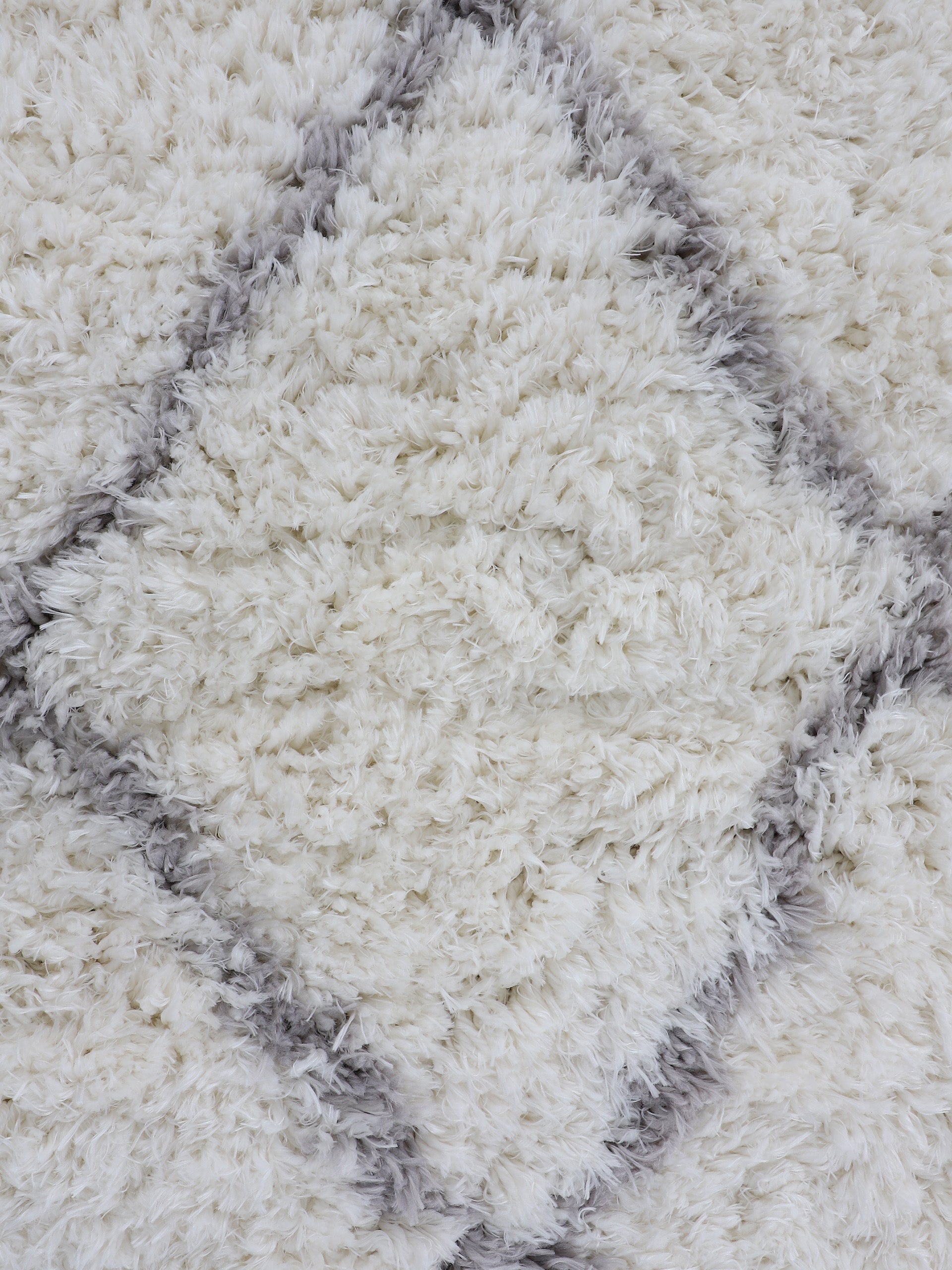 Hochflorteppich Eddy Weiß