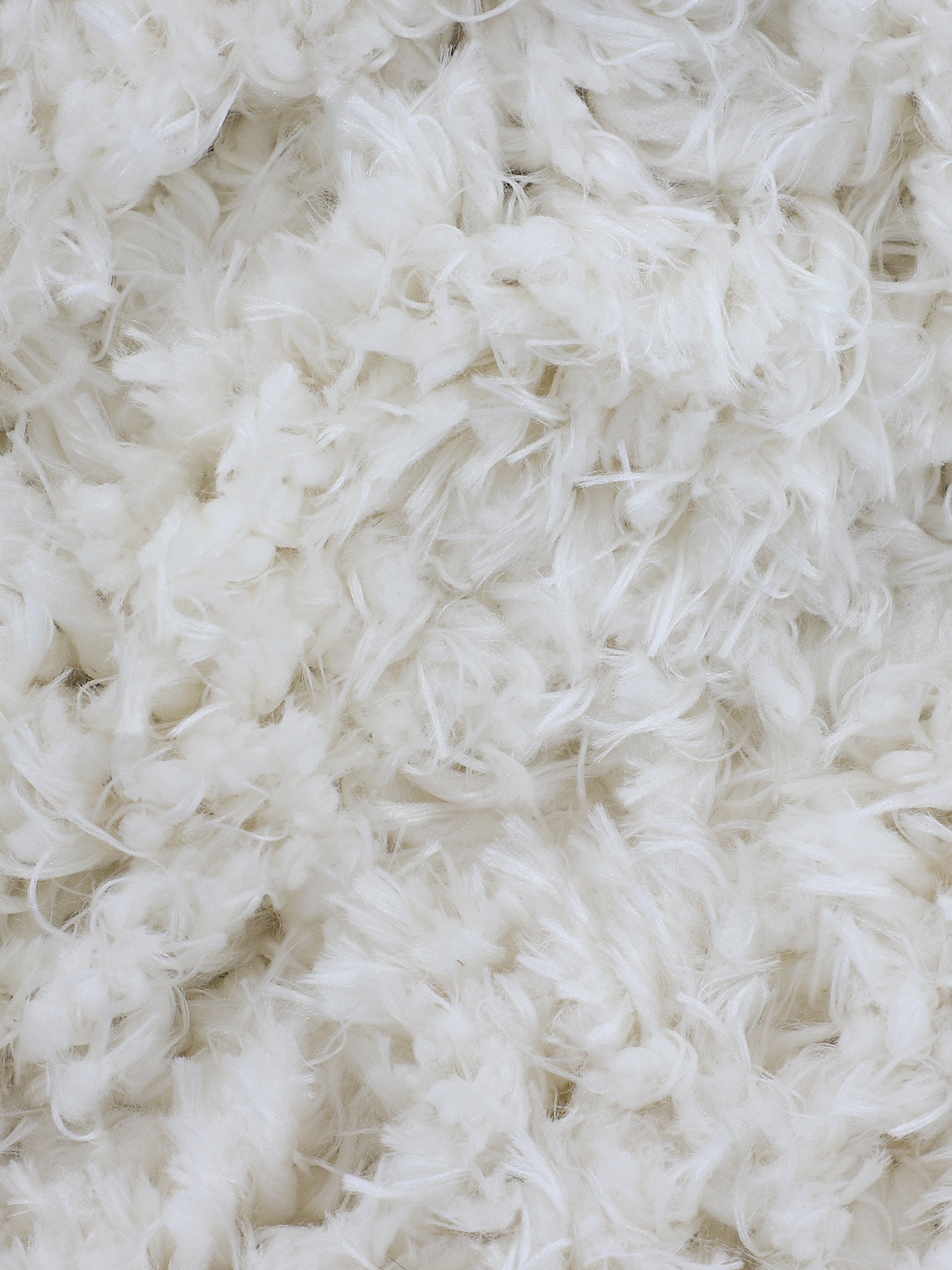 Hochflorteppich Eddy Weiß