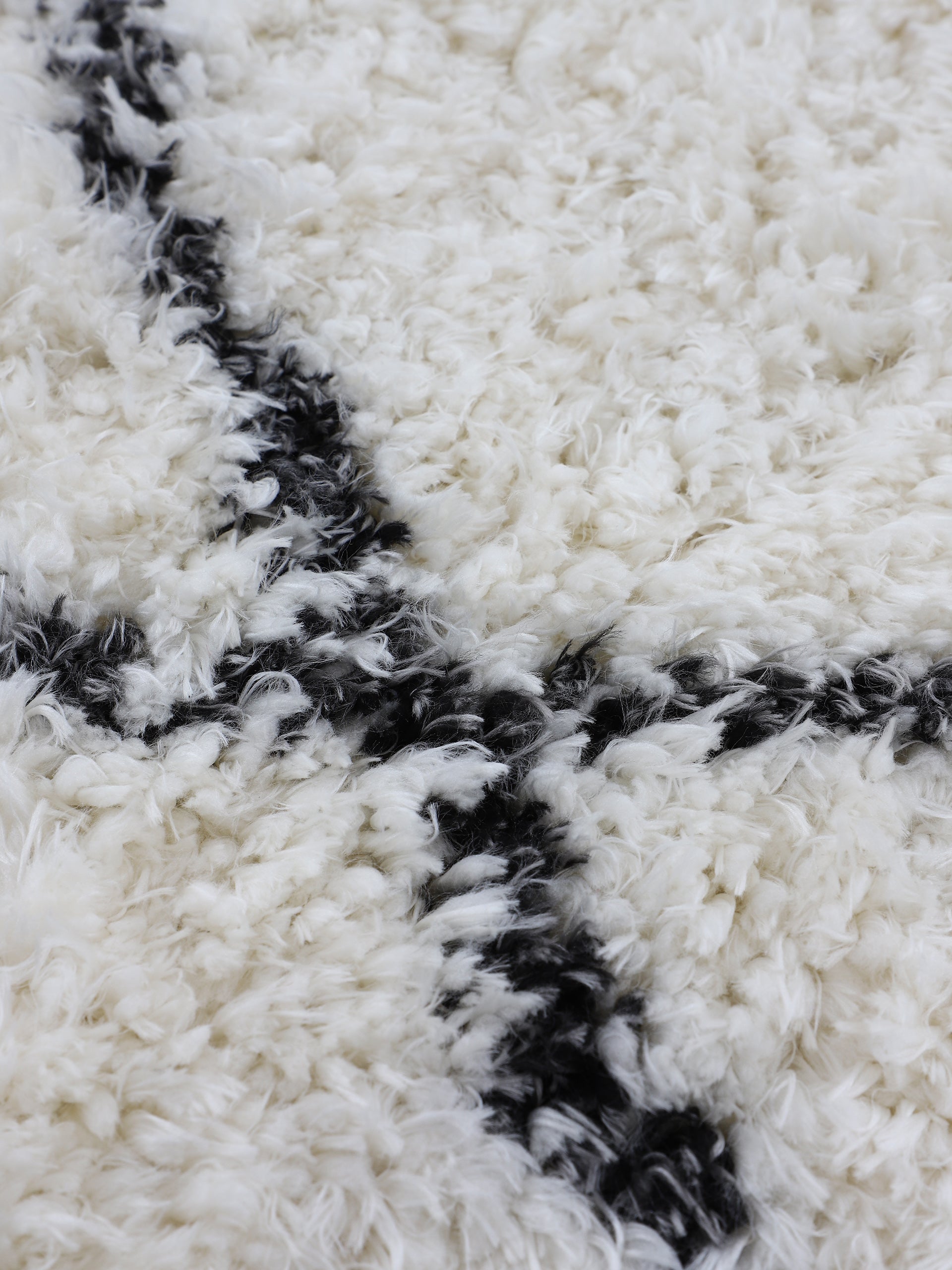 Hochflorteppich Eddy Läufer Schwarz