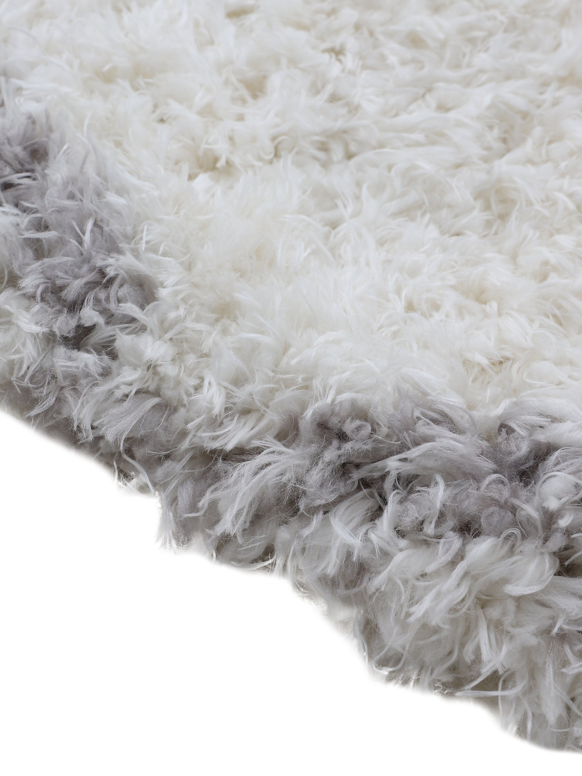 Hochflorteppich Eddy Rund Weiß