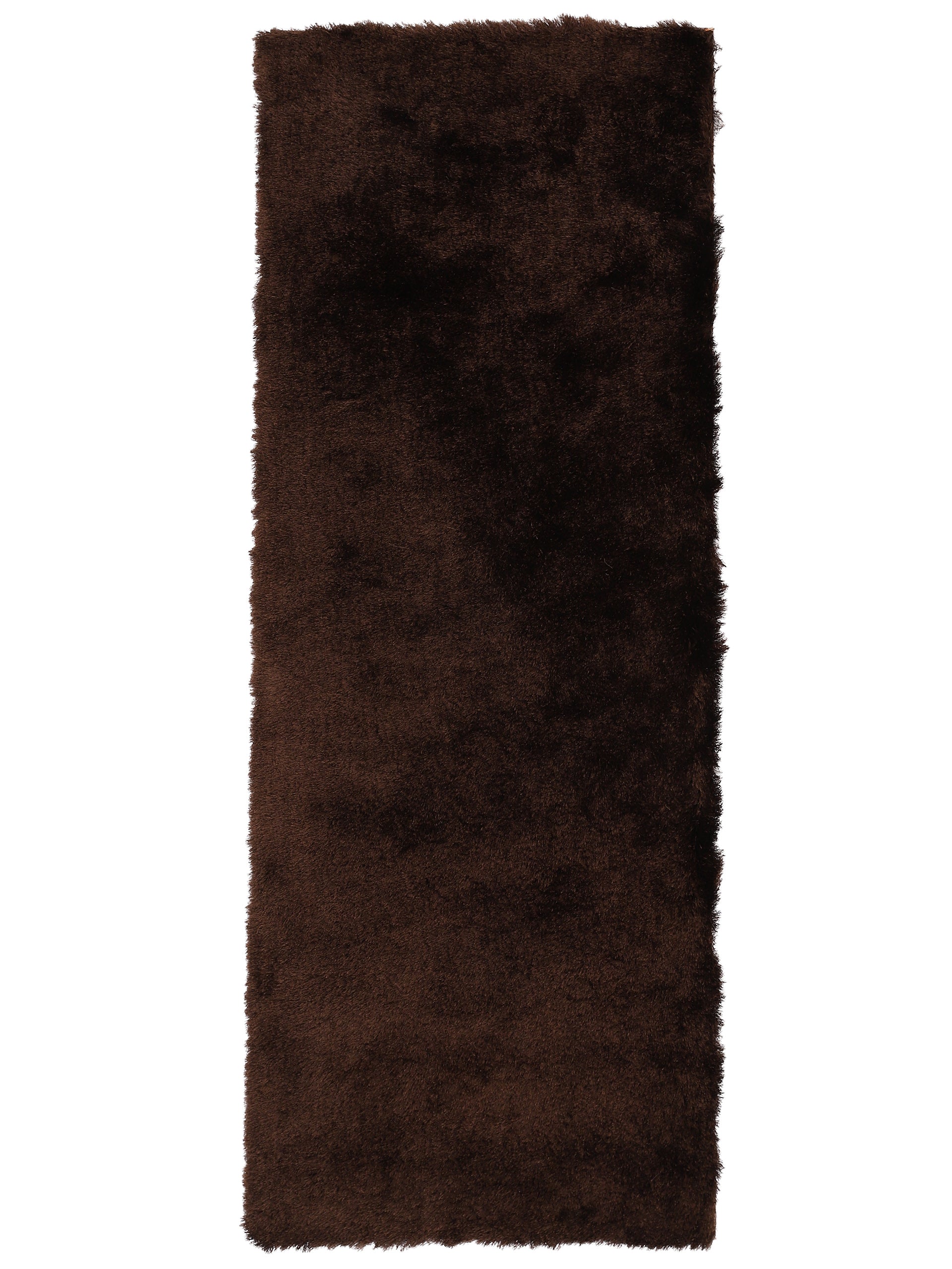 Hochflorteppich Breeze Läufer Dunkelbraun