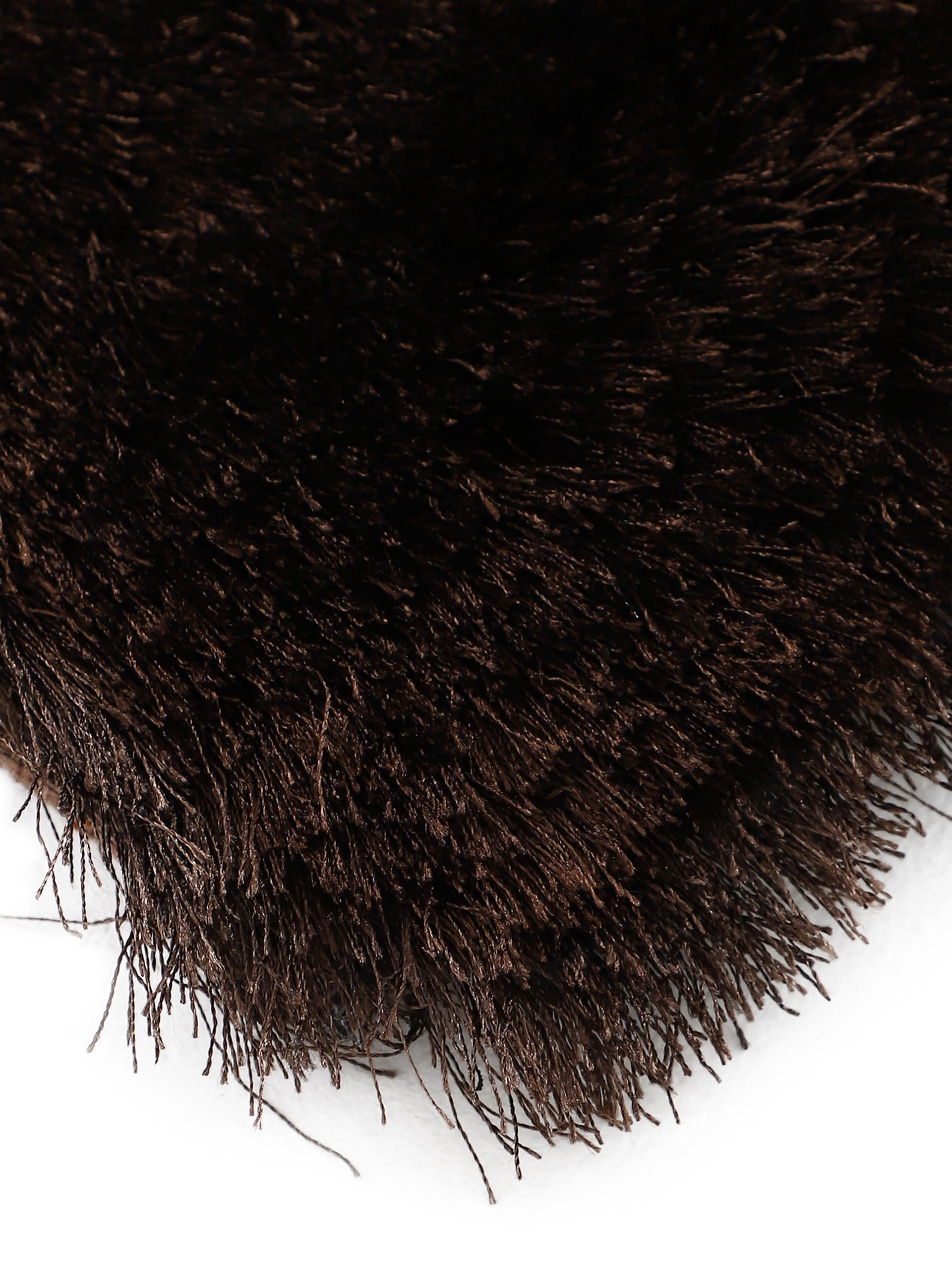 Hochflorteppich Breeze Läufer Dunkelbraun