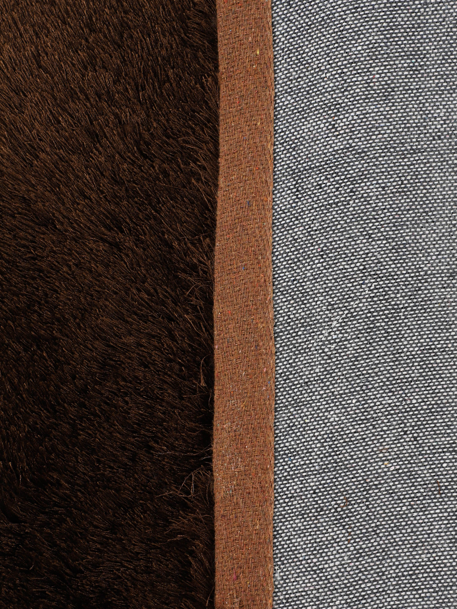 Hochflorteppich Breeze Läufer Dunkelbraun