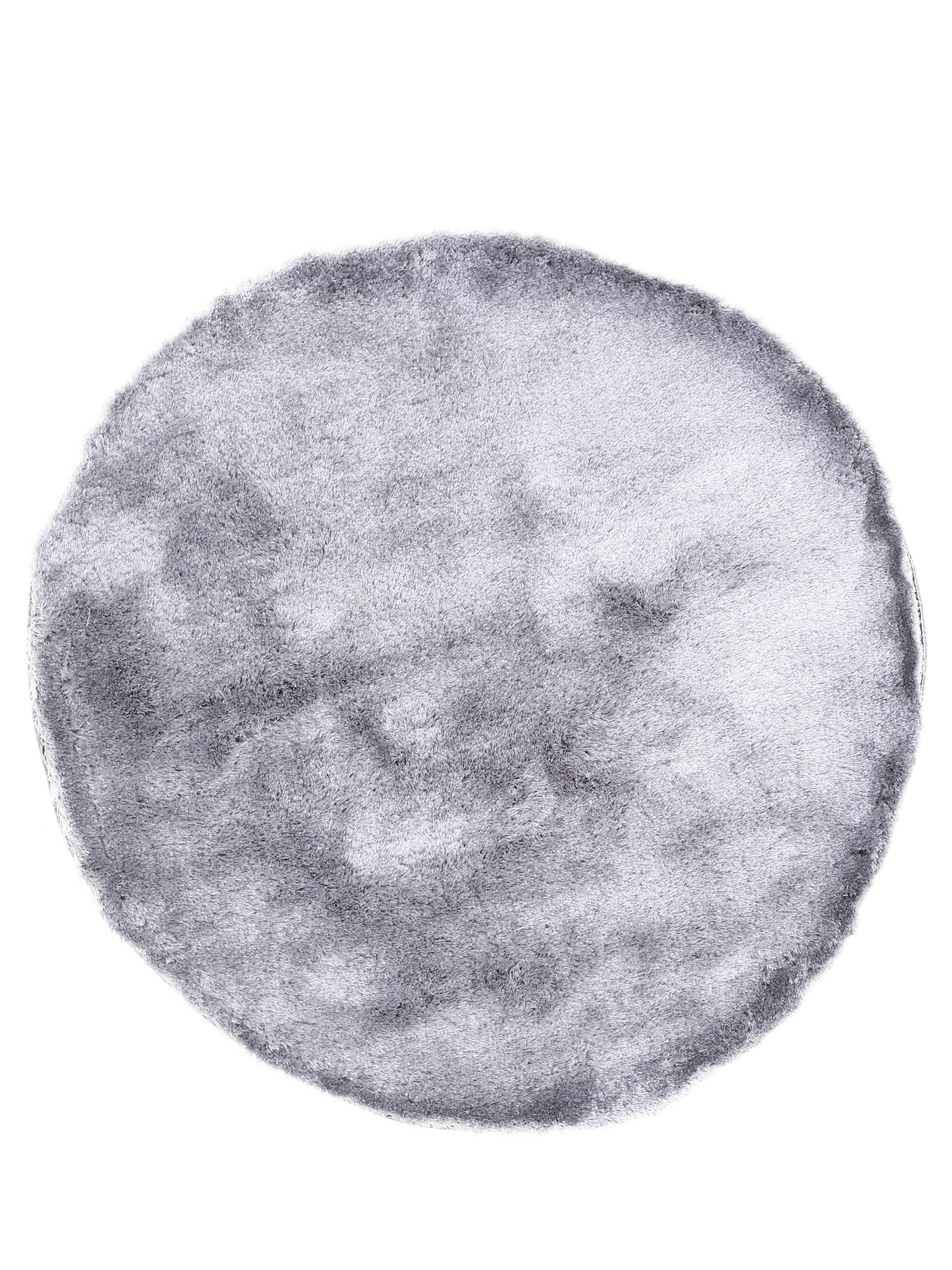 Hochflorteppich Breeze Rund Hellgrau