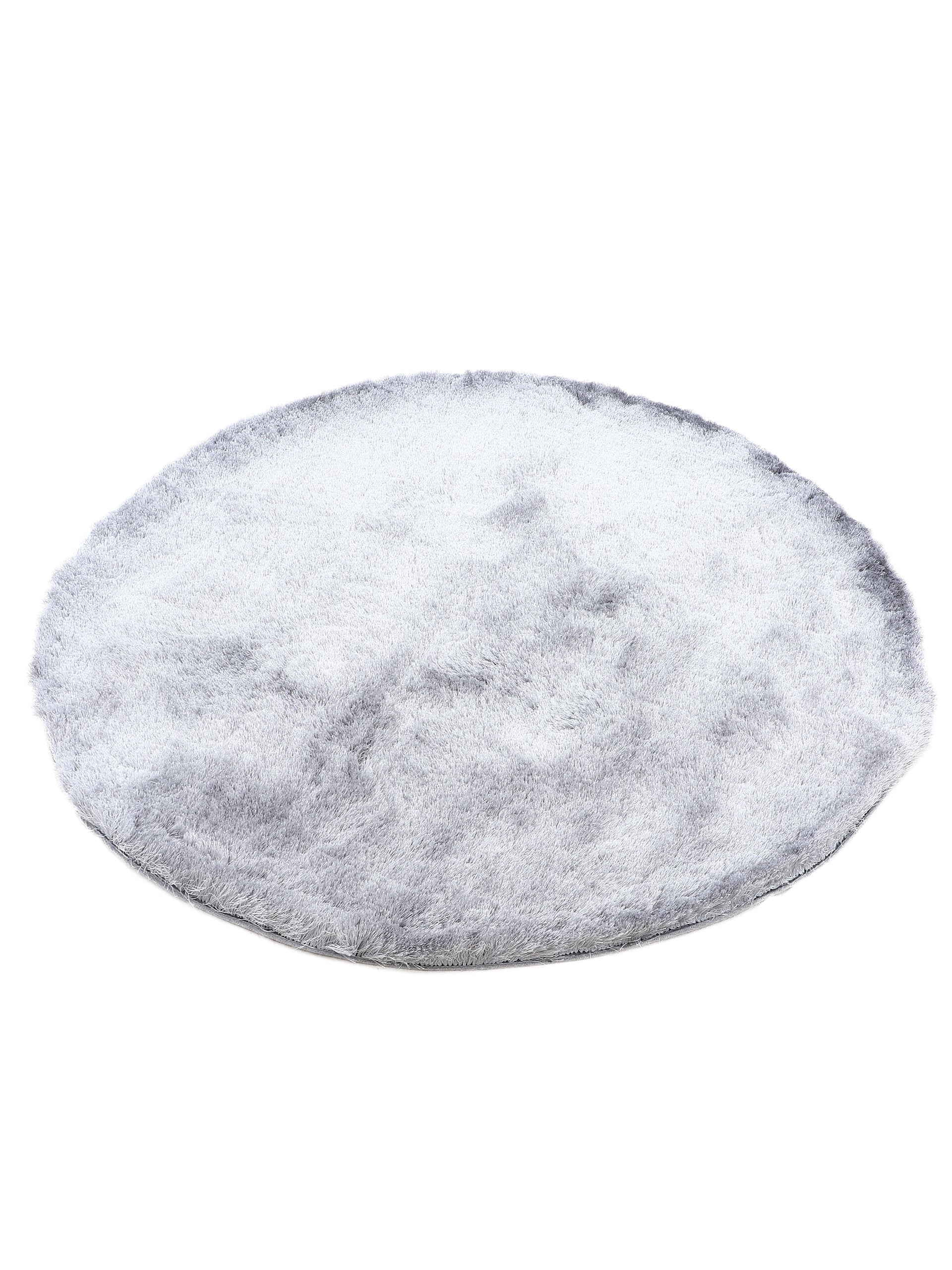 Hochflorteppich Breeze Rund Hellgrau