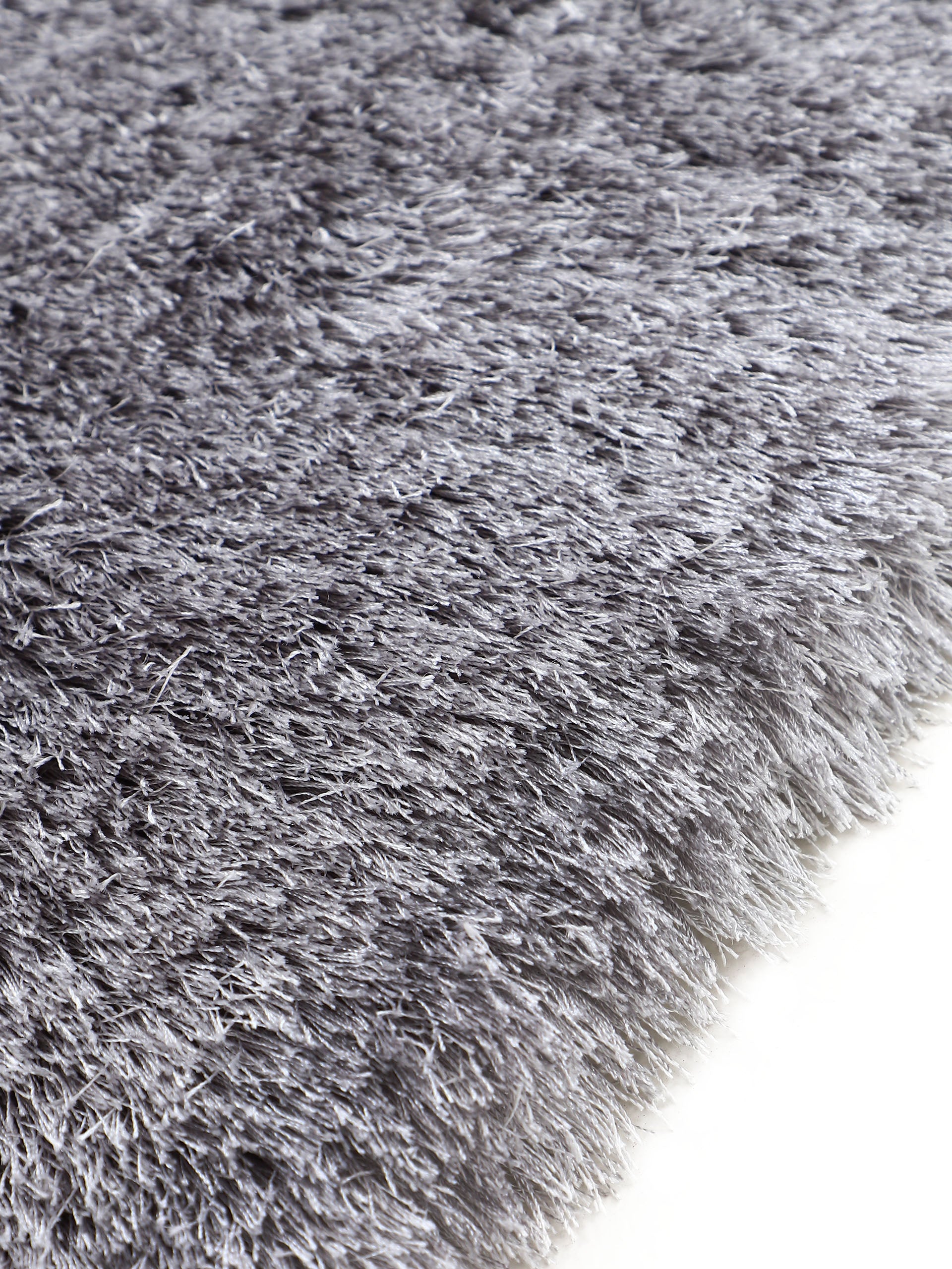 Hochflorteppich Breeze Rund Hellgrau