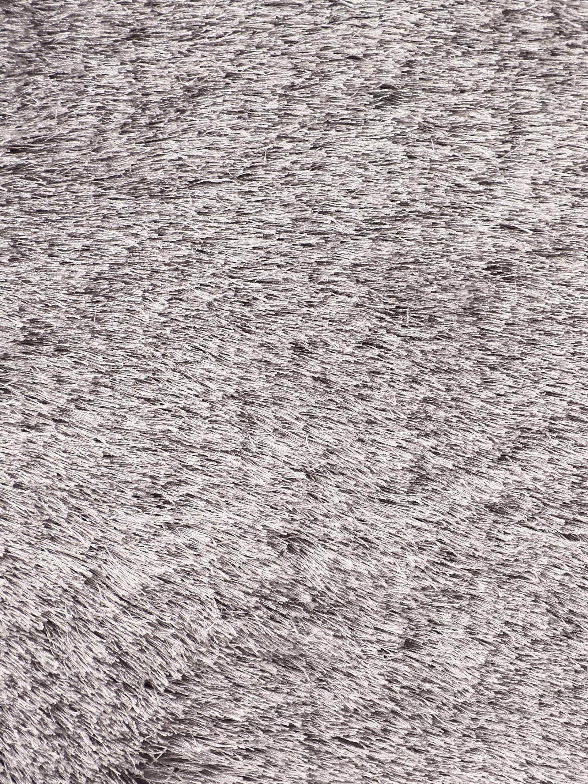 Hochflorteppich Breeze Rund Hellgrau