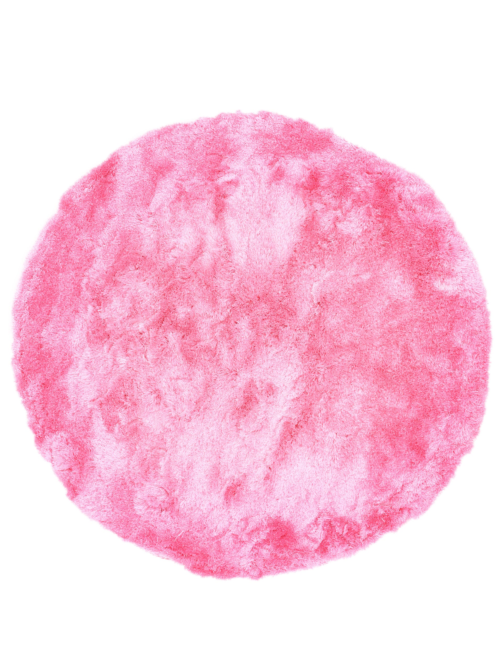 Hochflorteppich Breeze Rund Rosa
