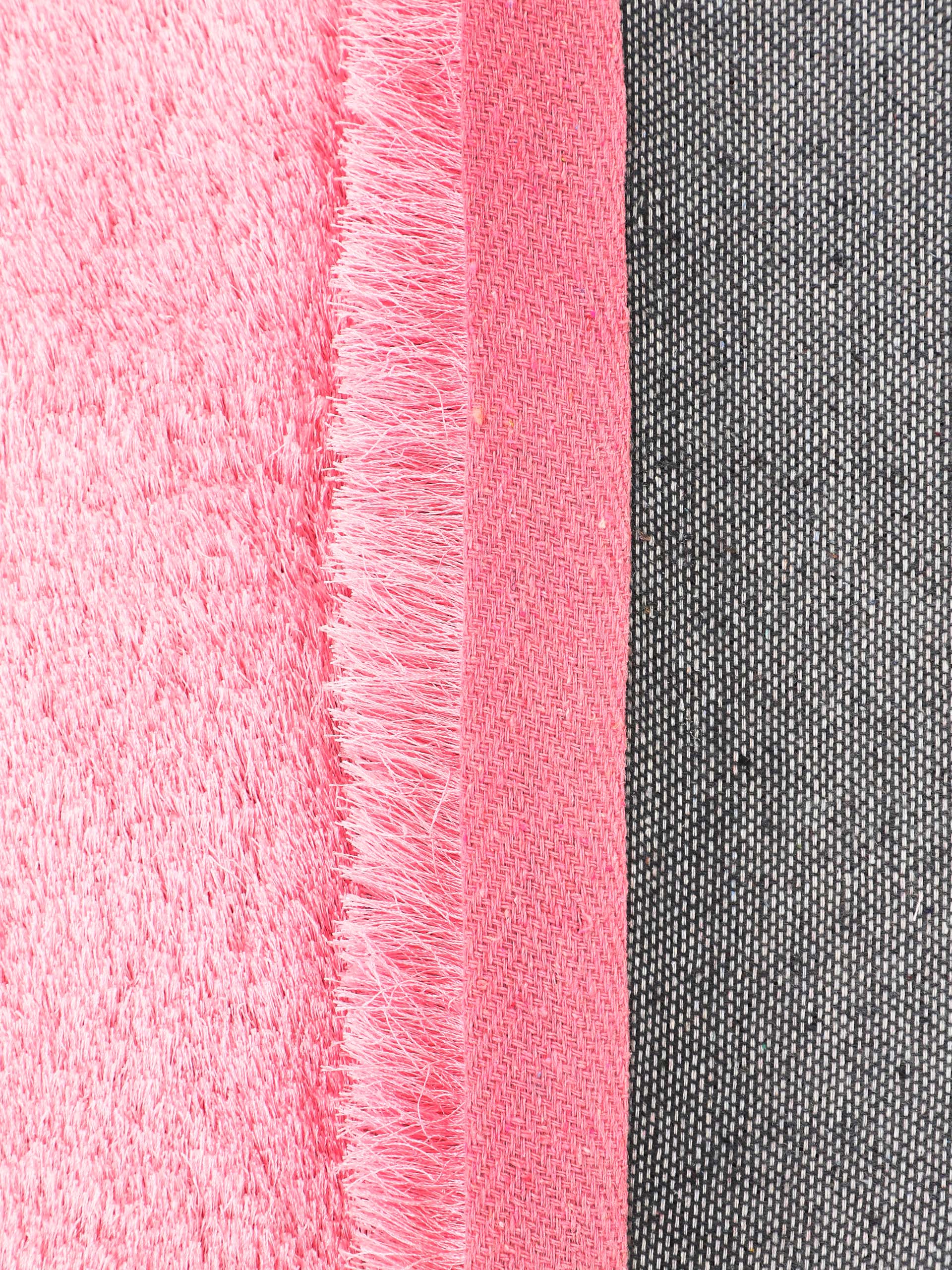 Hochflorteppich Breeze Rund Rosa