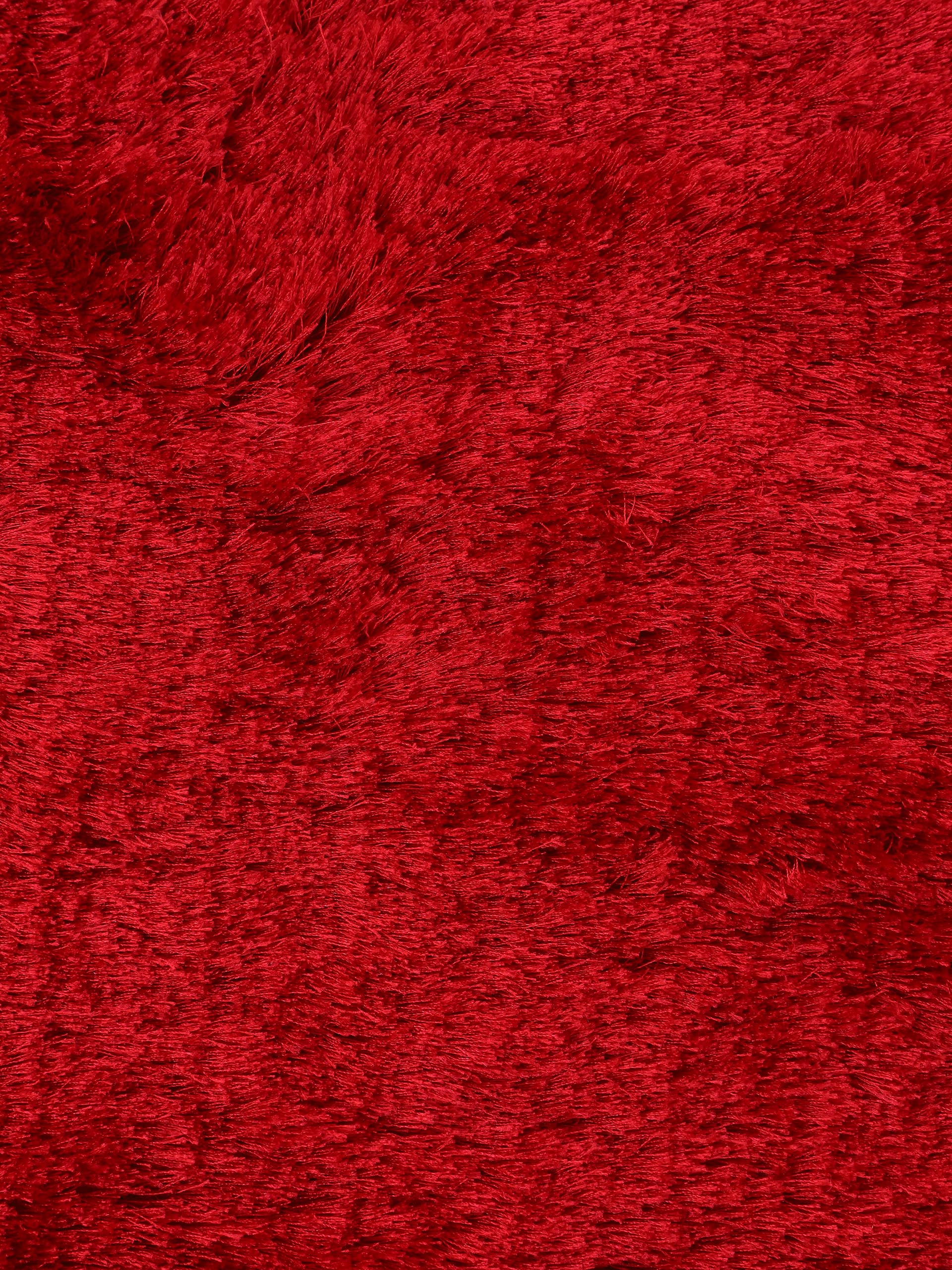 Hochflorteppich Breeze Rund Rot