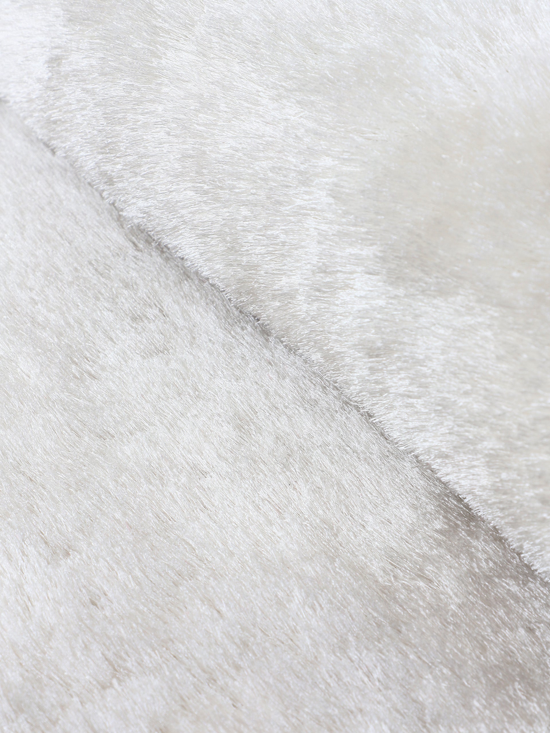 Hochflorteppich Breeze Rund Weiß