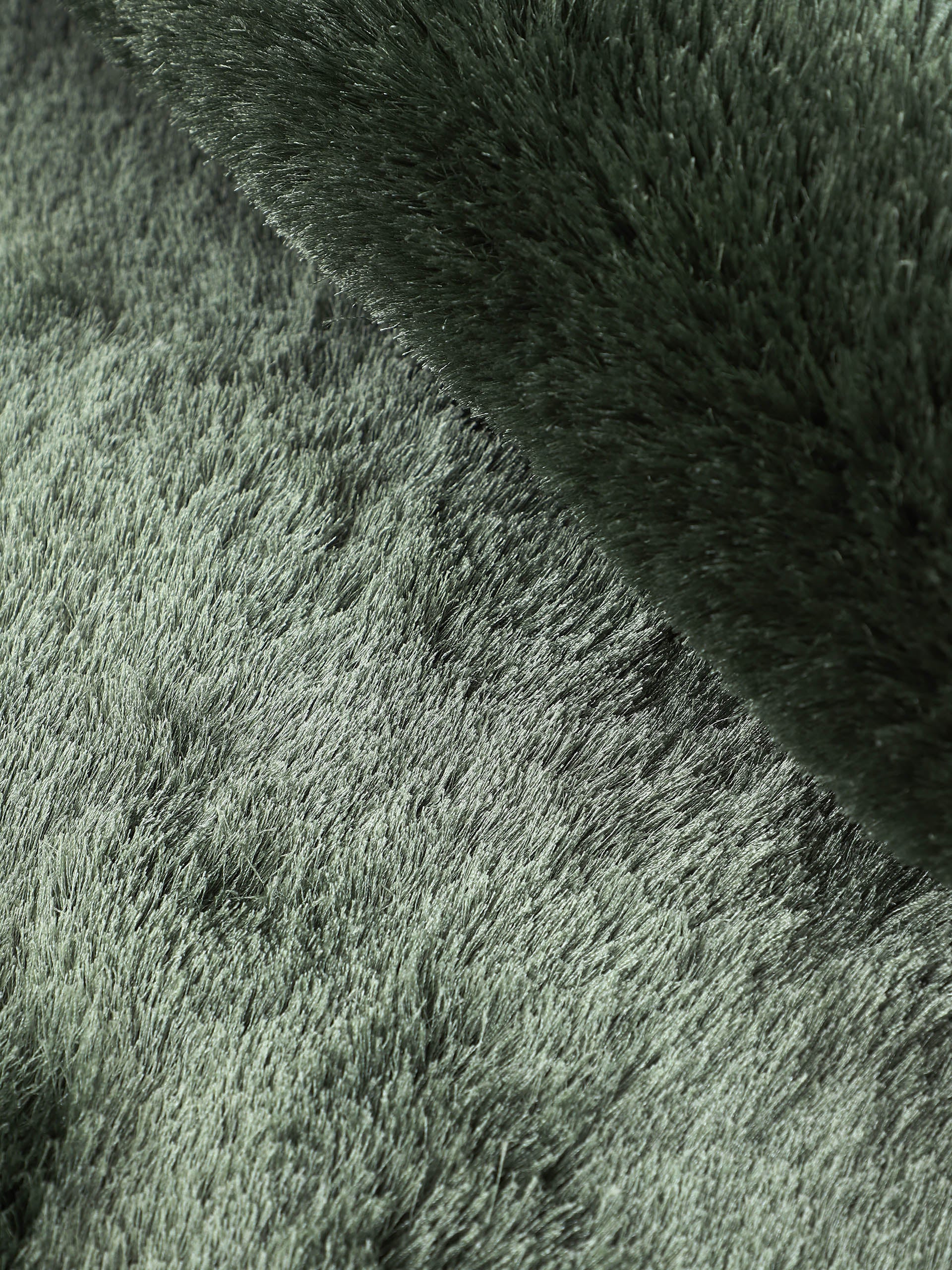 Hochflorteppich Breeze Quadratisch Grün