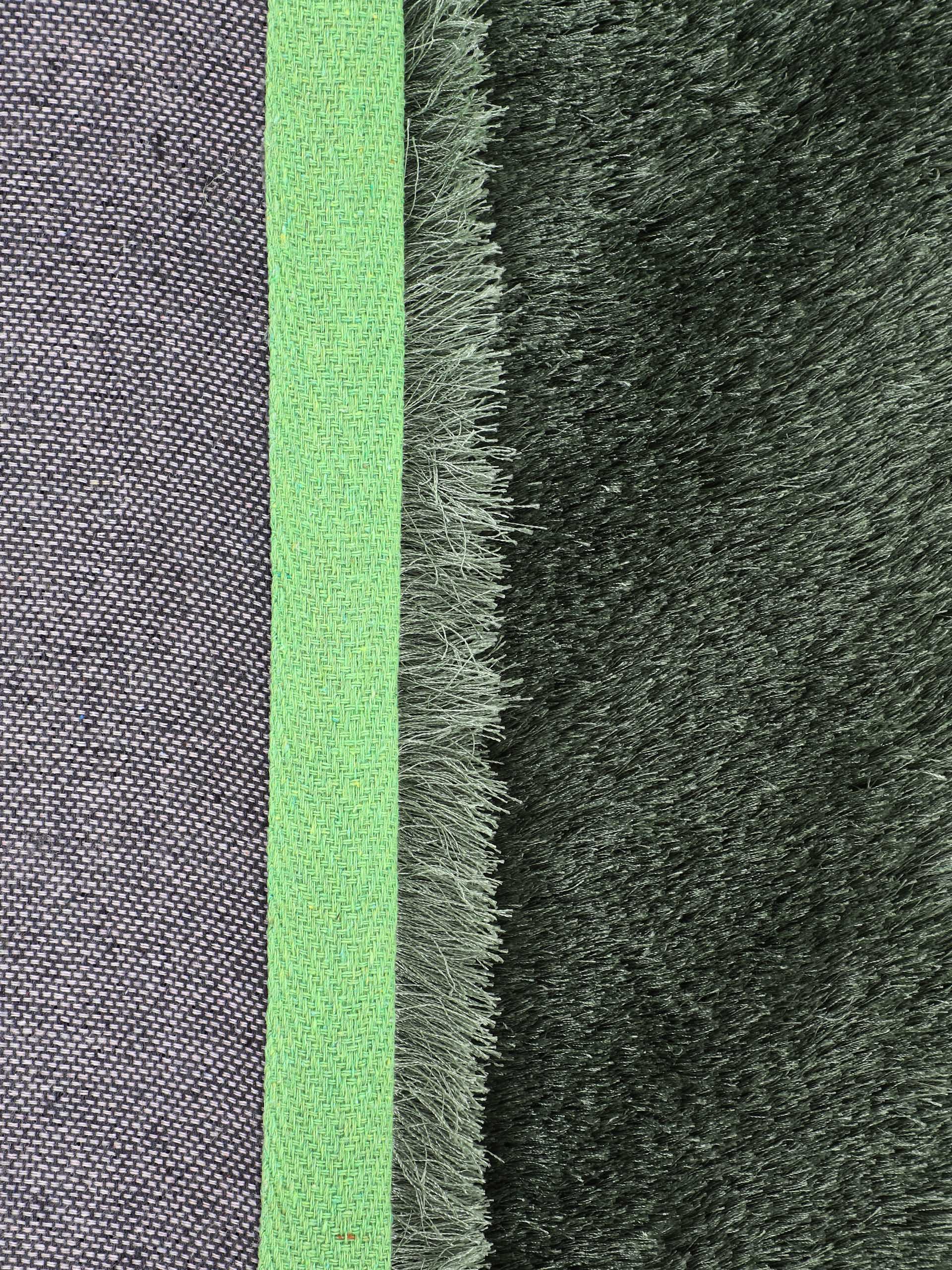 Hochflorteppich Breeze Quadratisch Grün