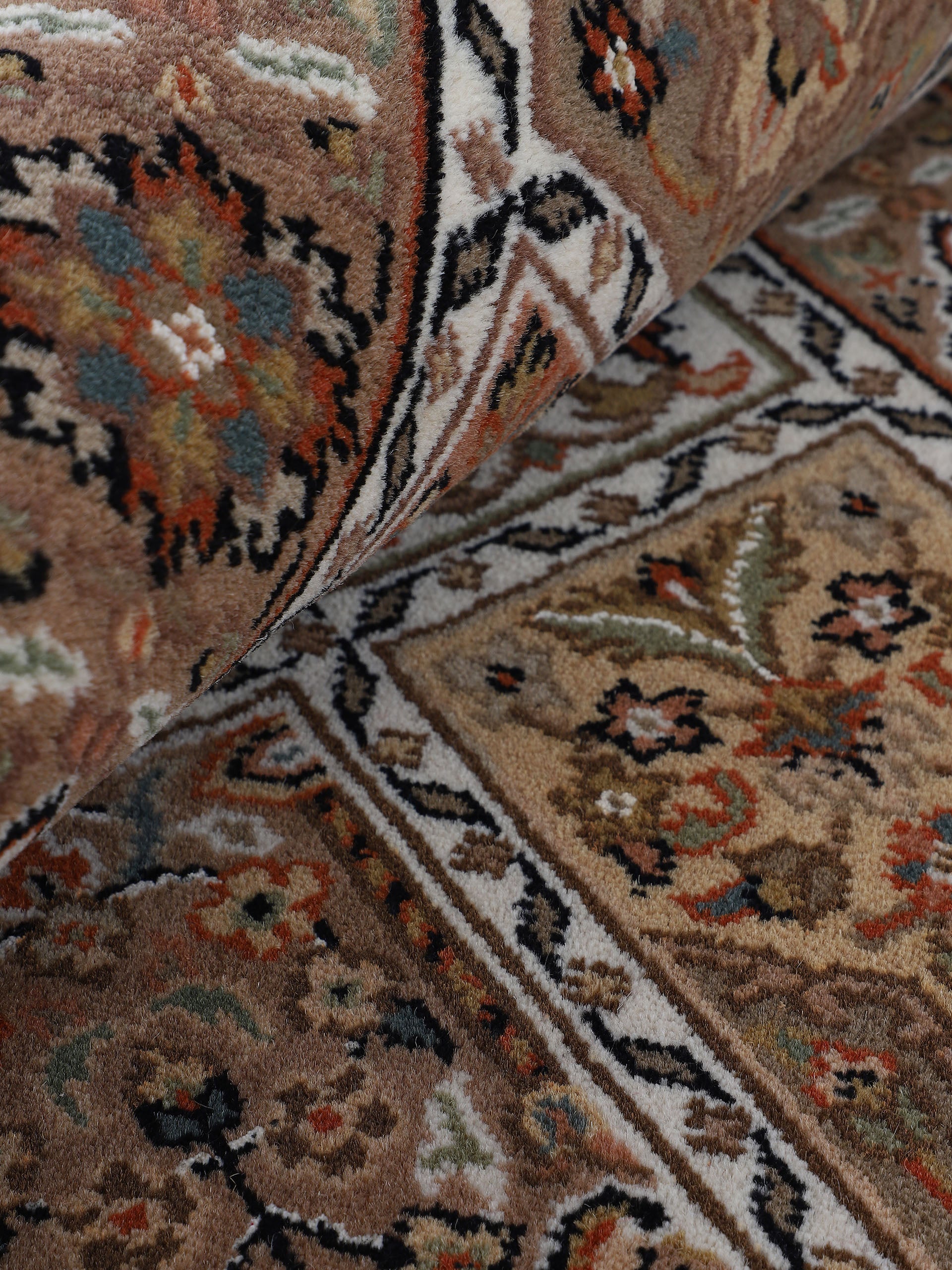 Bakhtiar Teppich Läufer Creme