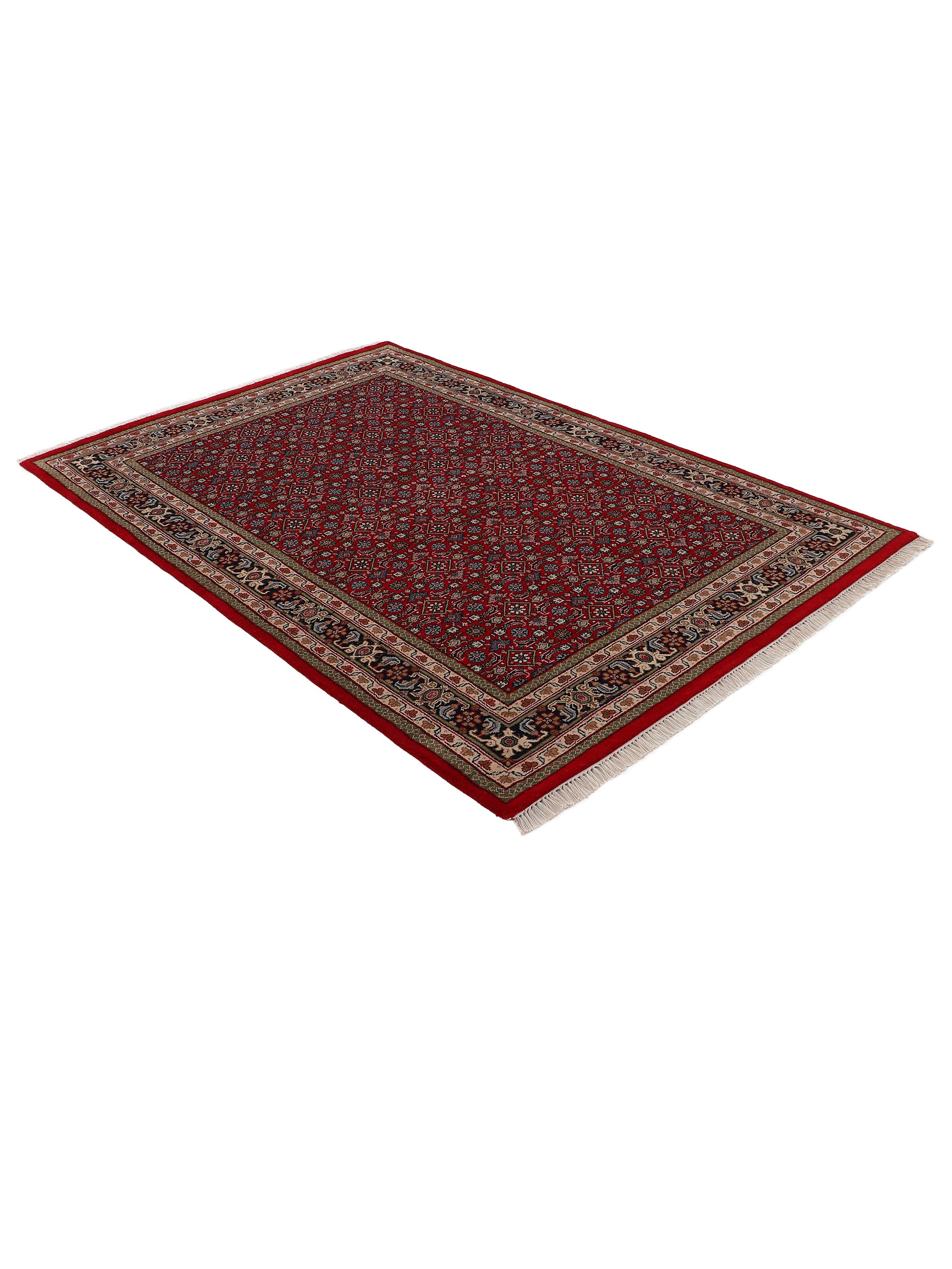 Bidjar Herati Teppich Rot