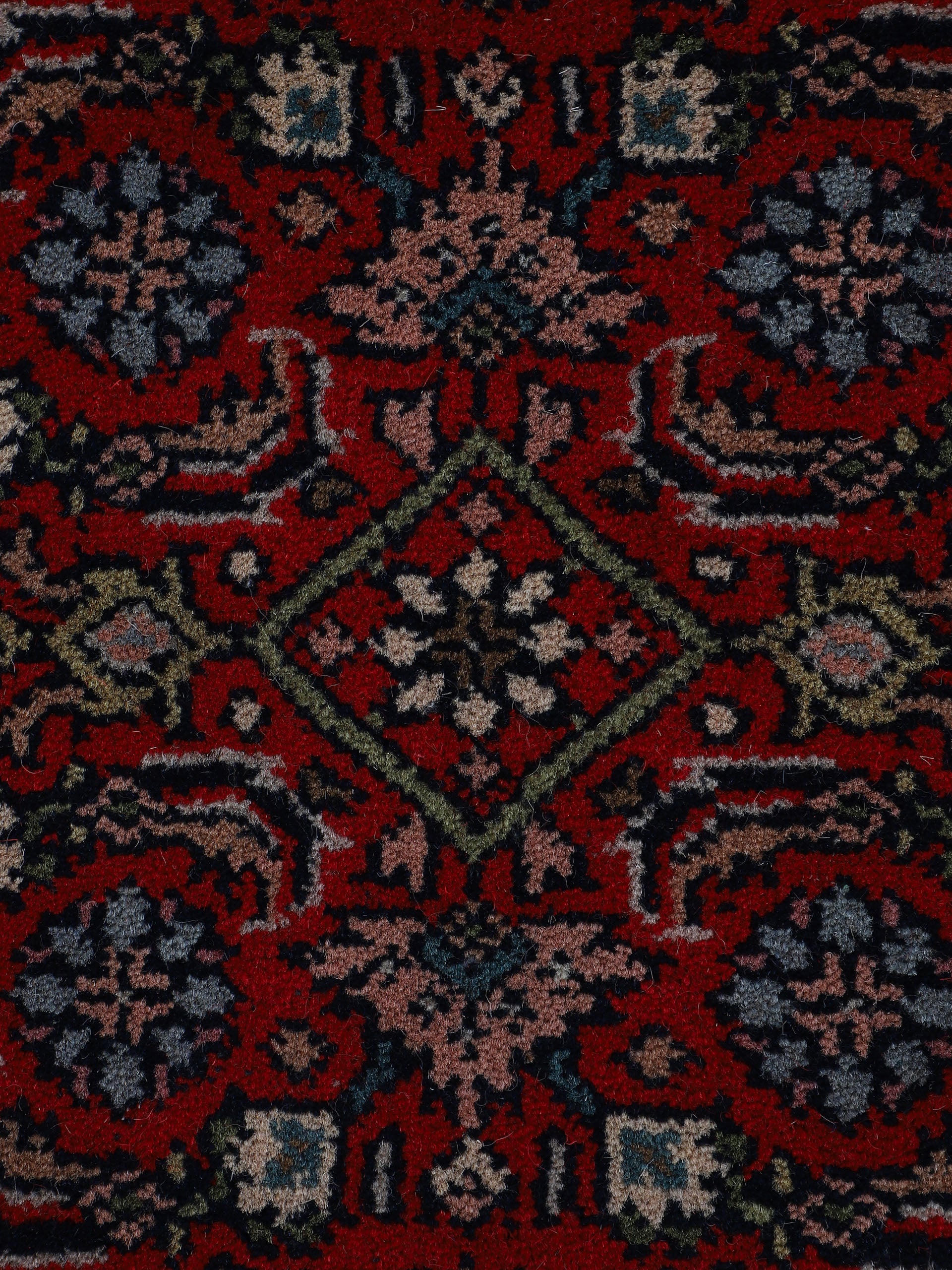 Bidjar Herati Teppich Rot