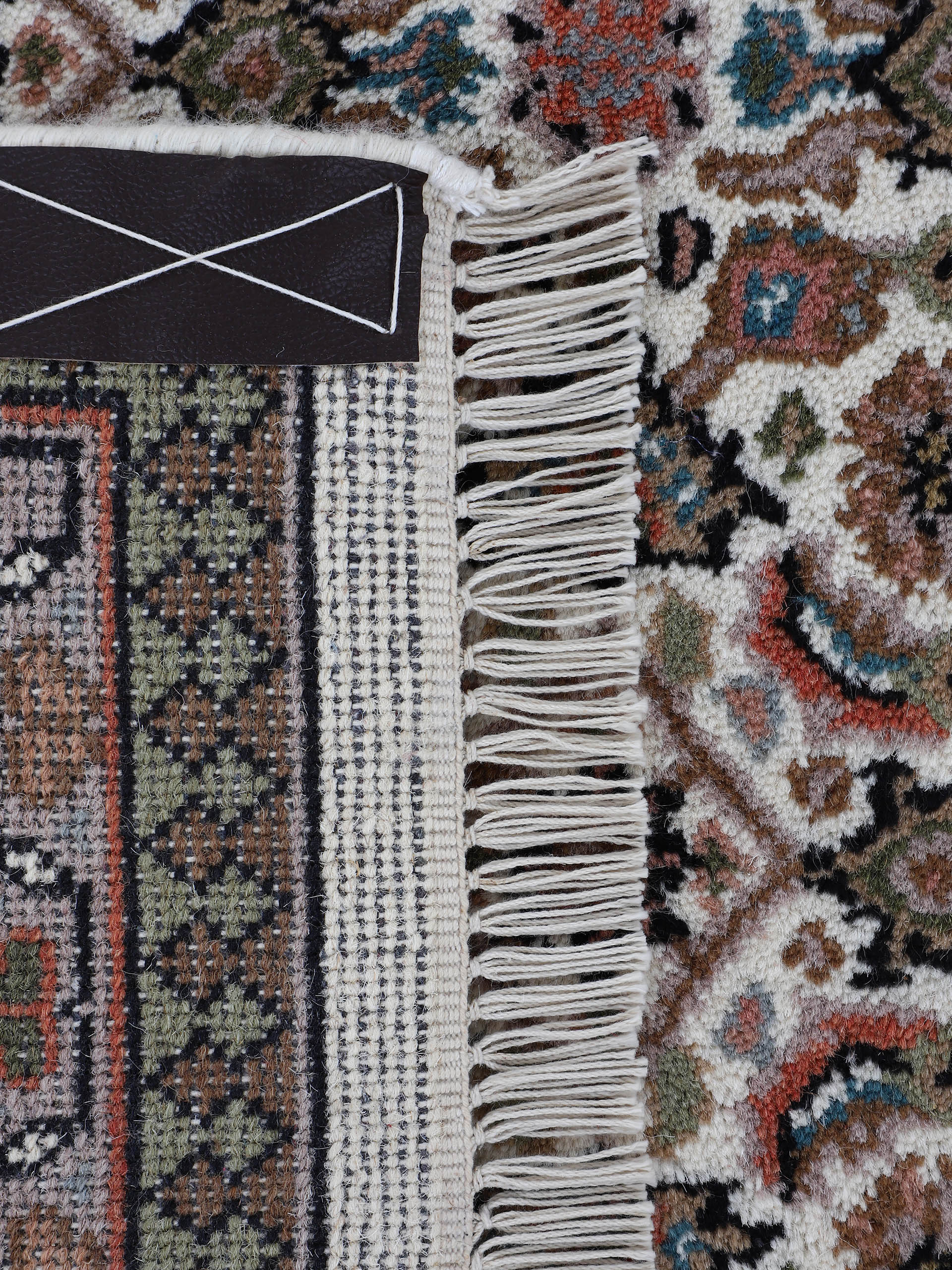 Bidjar Herati Teppich Läufer Creme