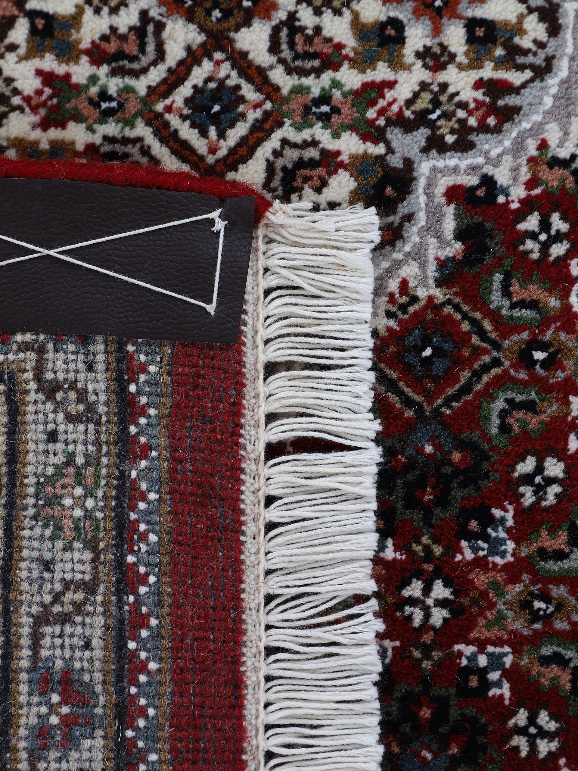 Tabriz Mahi Läufer Teppich Rot