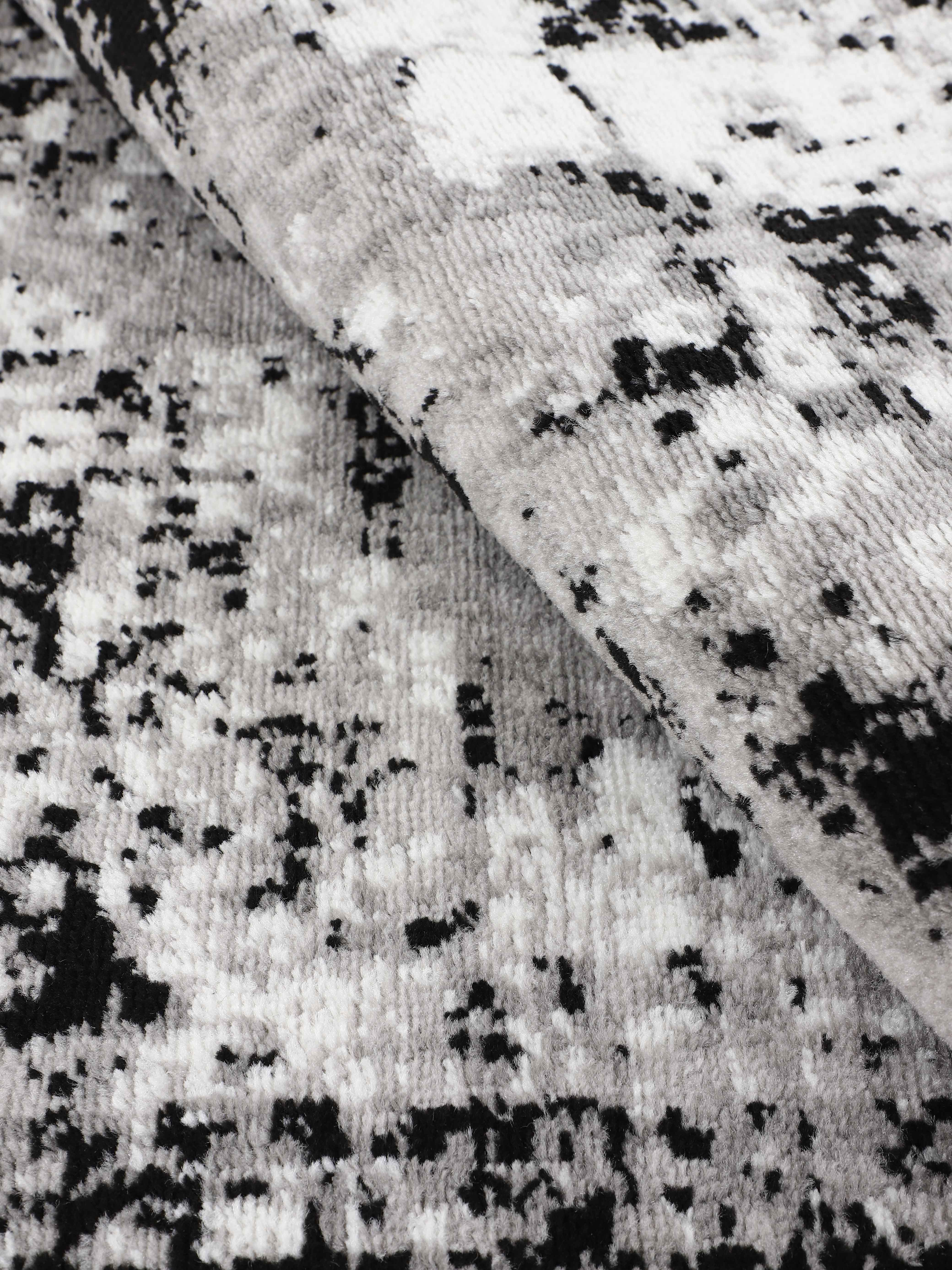 Vintage Teppich Sol Schwarz/Weiß