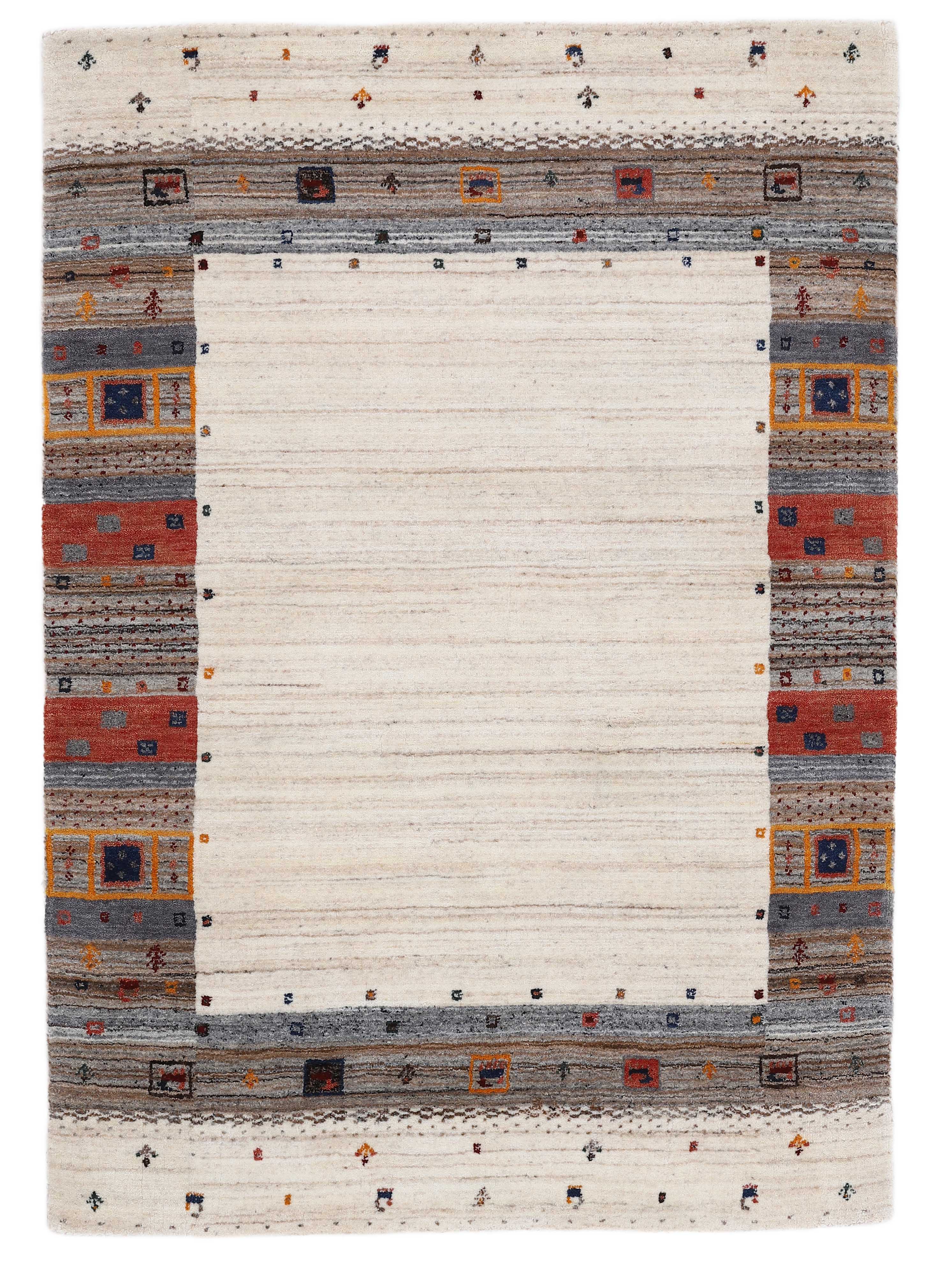 Wollteppich Gabbeh Vida Beige