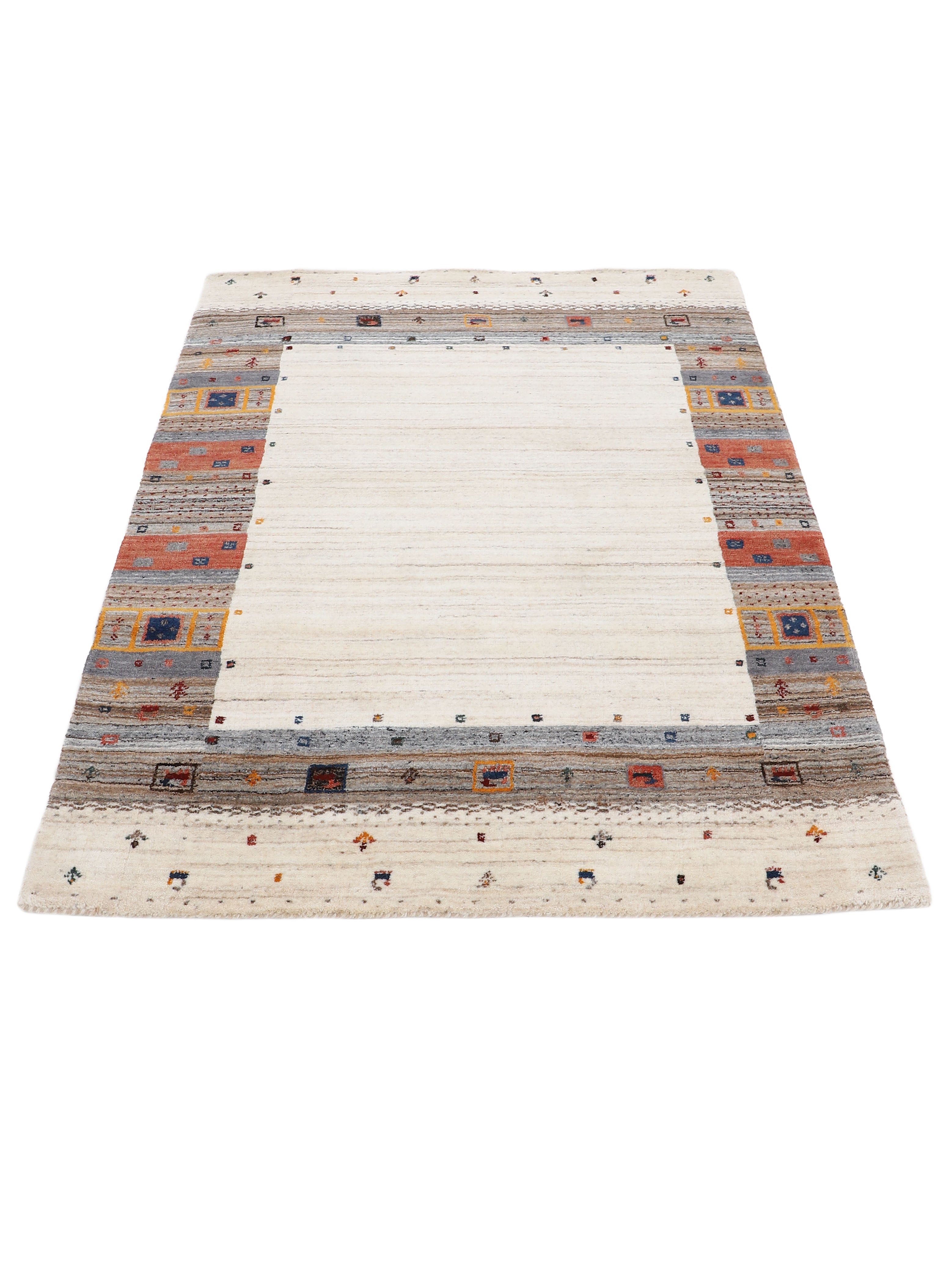 Wollteppich Gabbeh Vida Beige