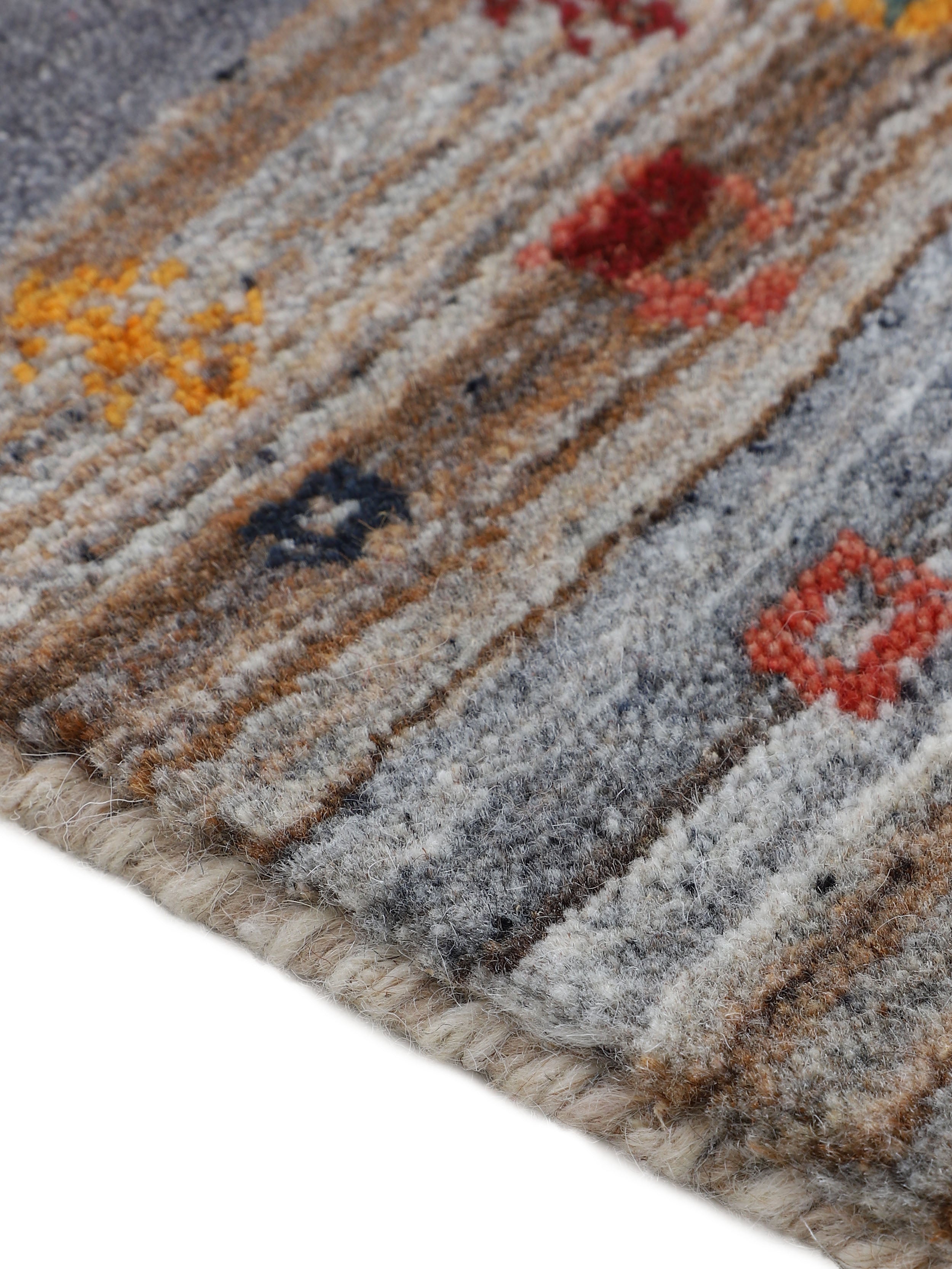 Wollteppich Gabbeh Vida Beige