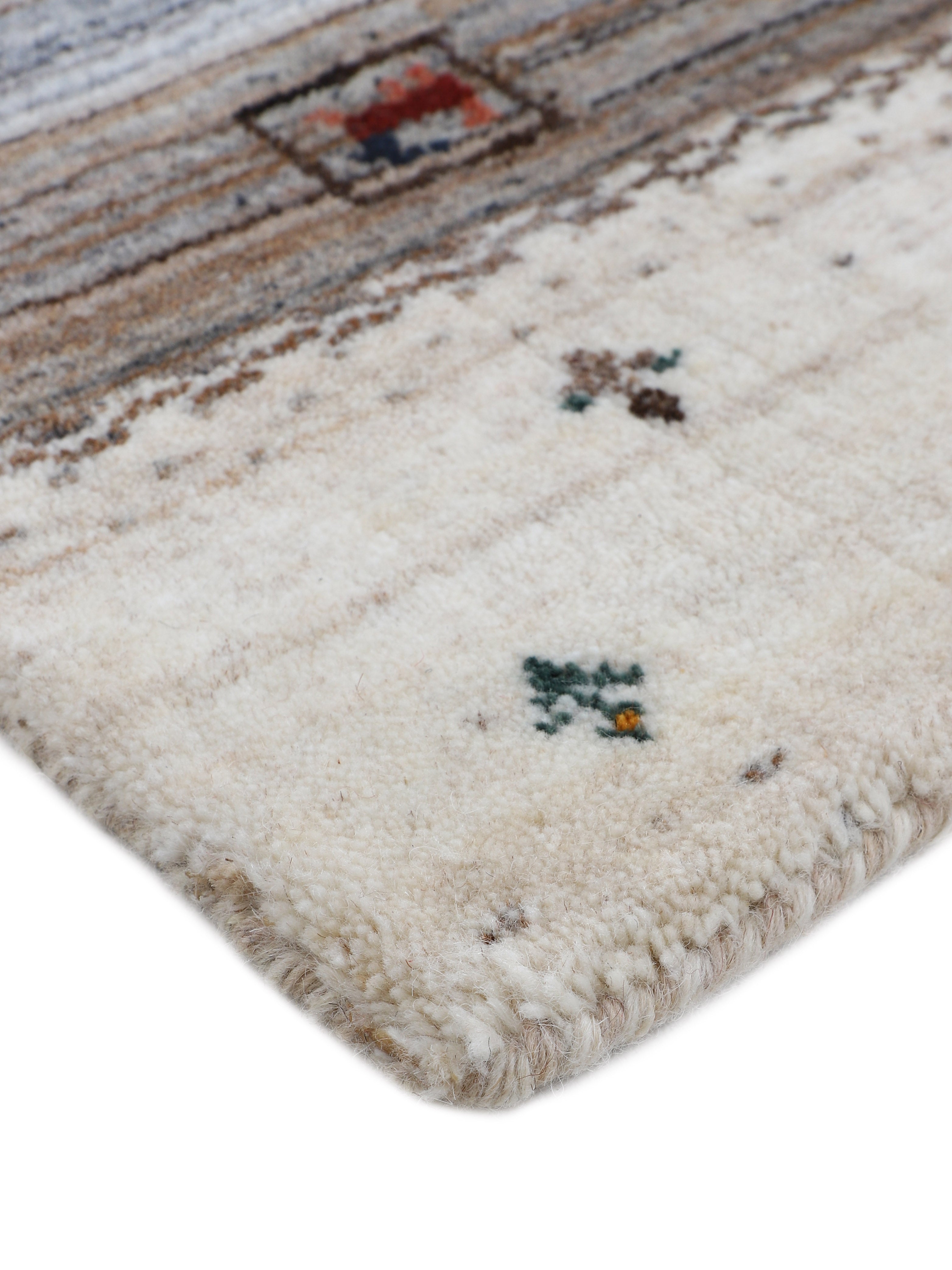 Wollteppich Gabbeh Vida Beige