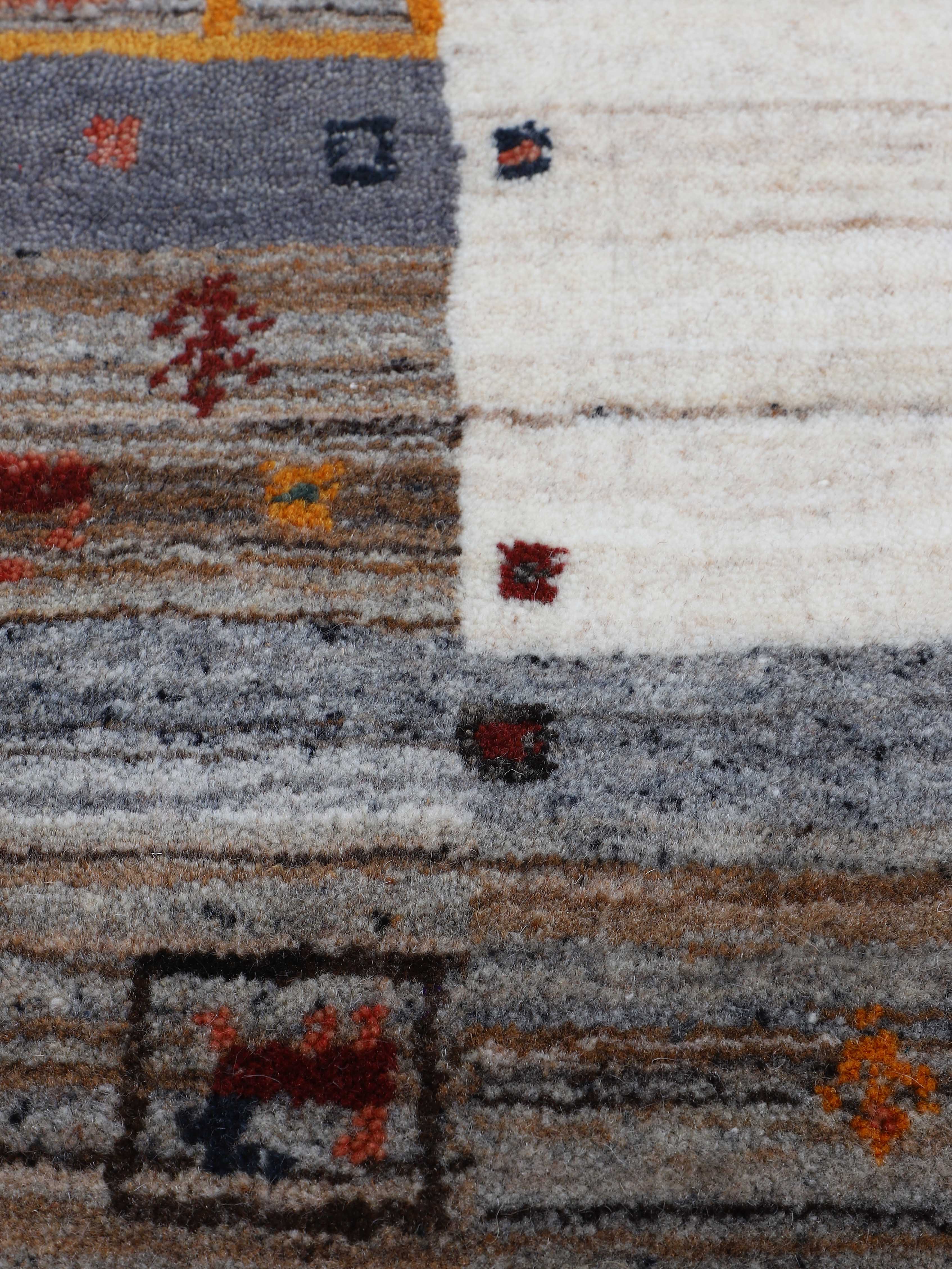 Wollteppich Gabbeh Vida Beige