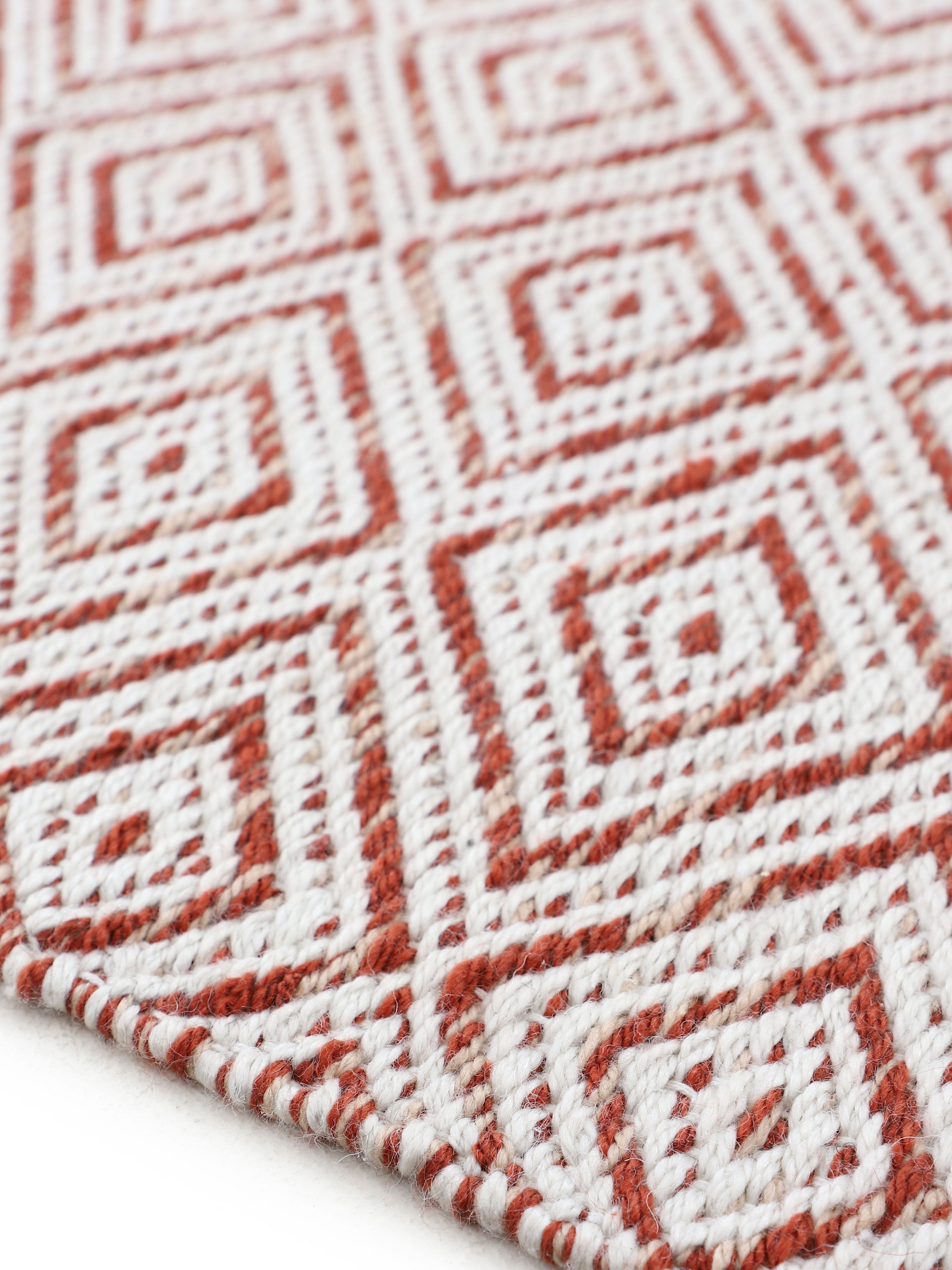 In- & Outdoor Teppich aus recyceltem Material Orange