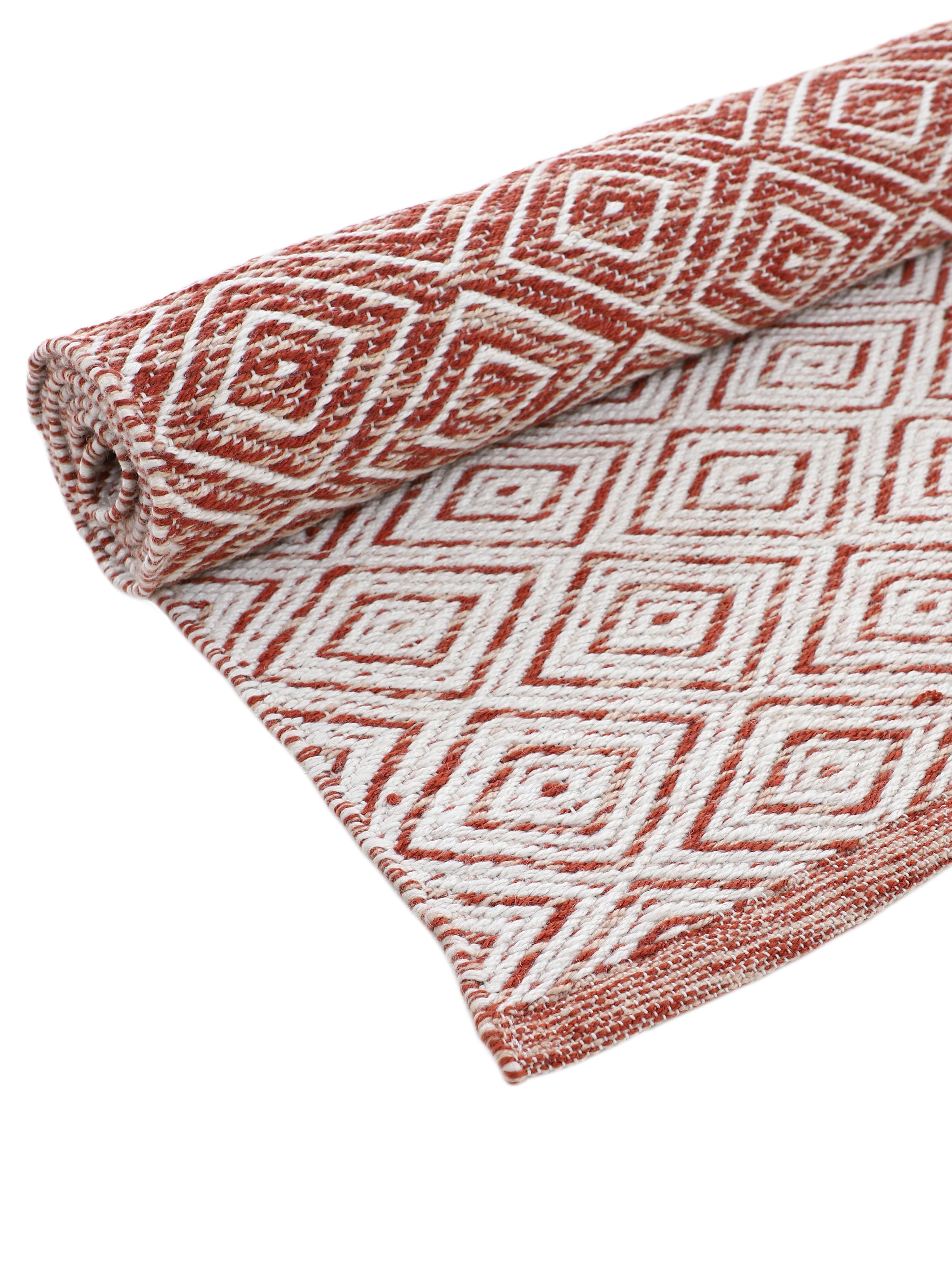 In- & Outdoor Teppich aus recyceltem Material Orange