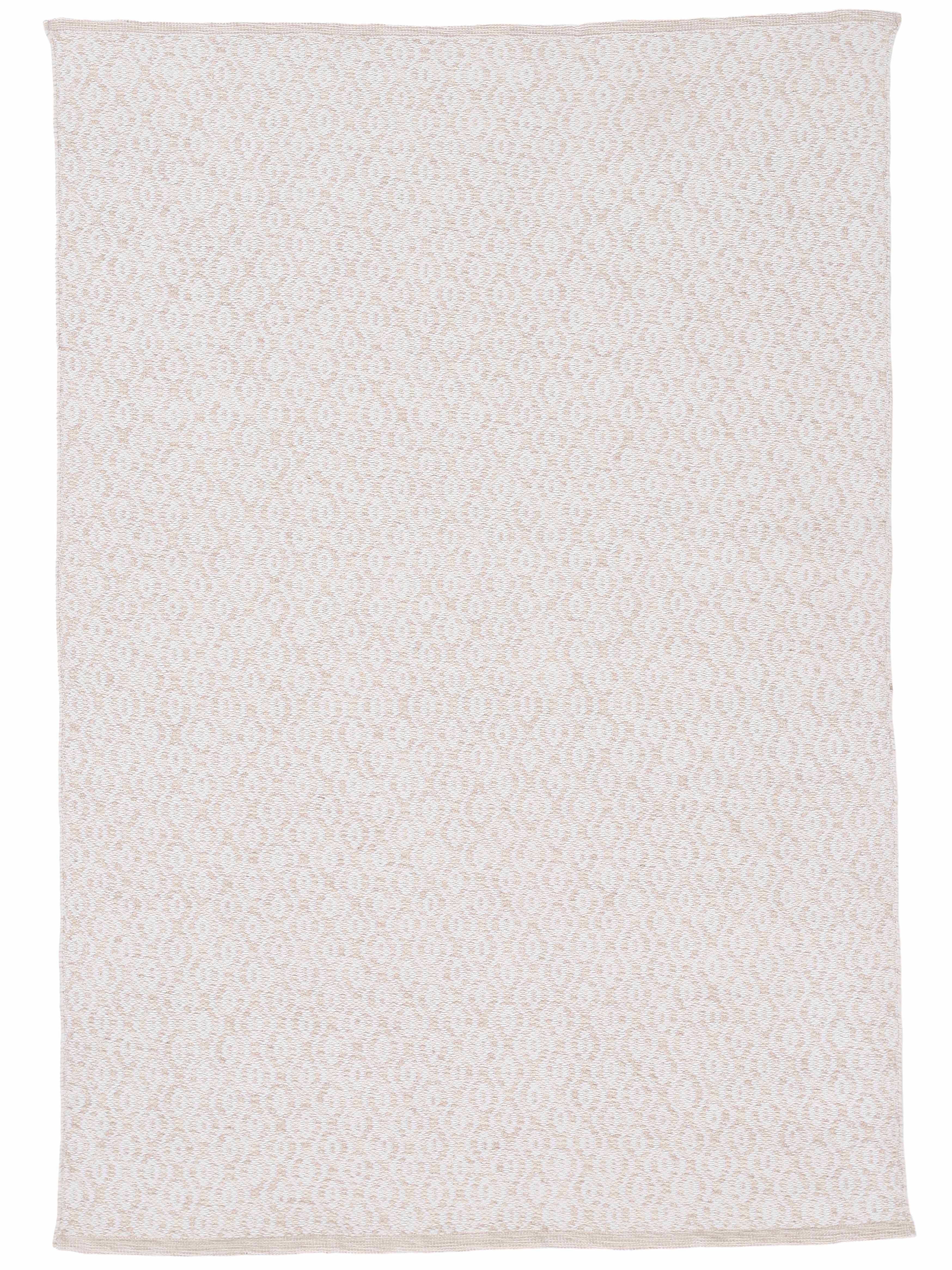 In- & Outdoor Teppich aus recyceltem Material Creme