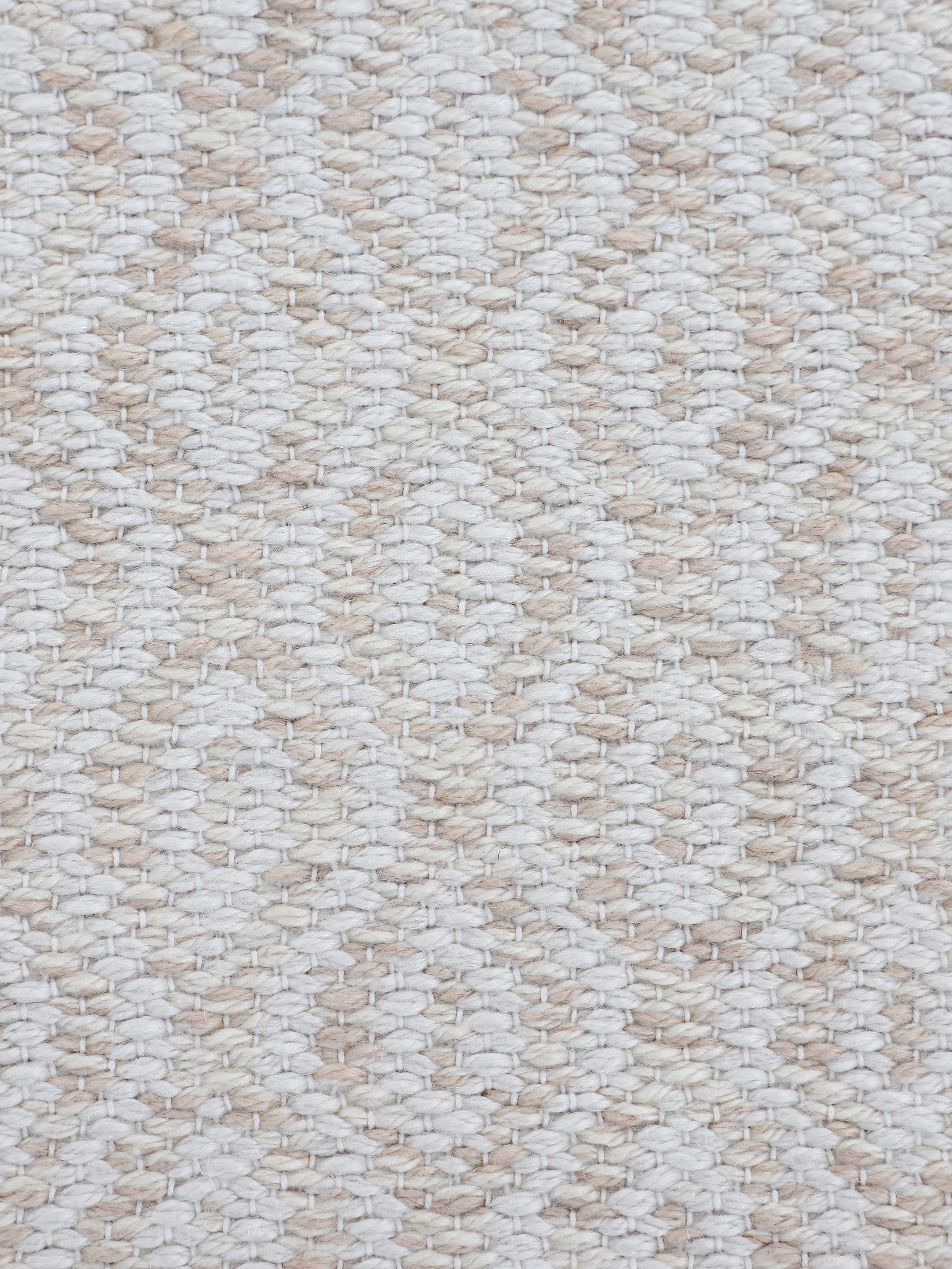 In- & Outdoor Teppich aus recyceltem Material Creme