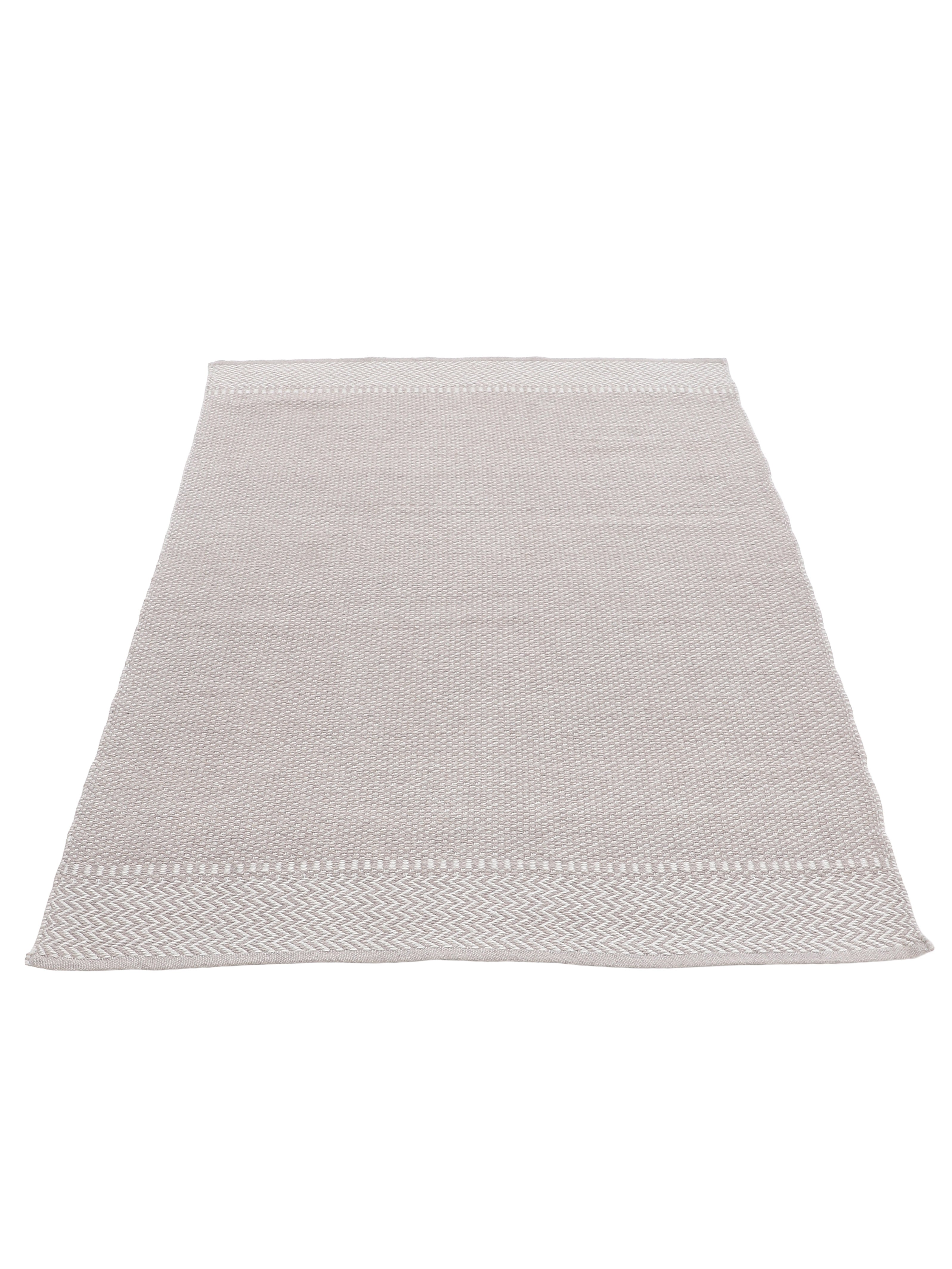 In- & Outdoor Teppich aus recyceltem Material Creme