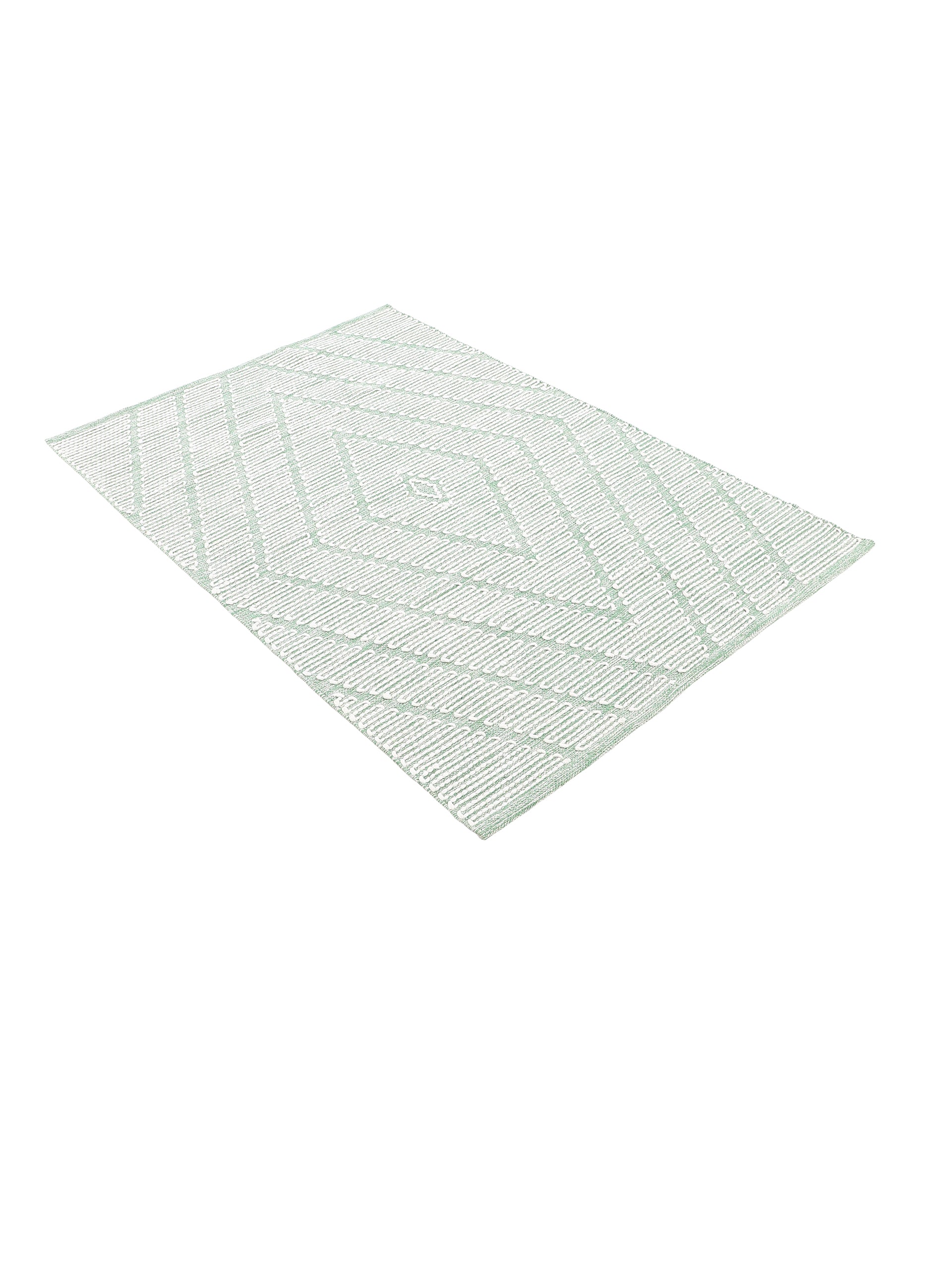 Baumwollteppich Kelim Durry Grün