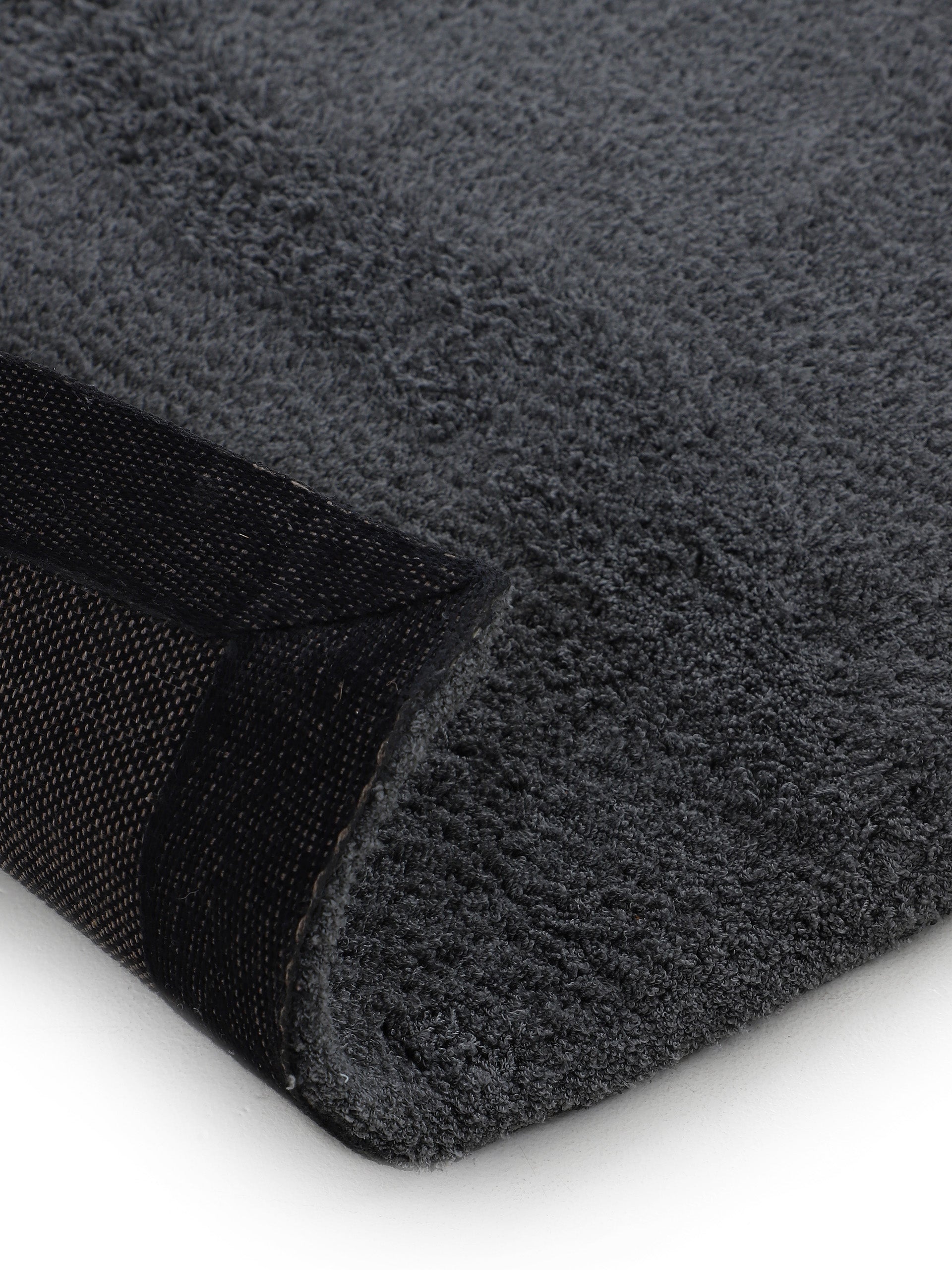 Hochflorteppich Silky Rund Grau