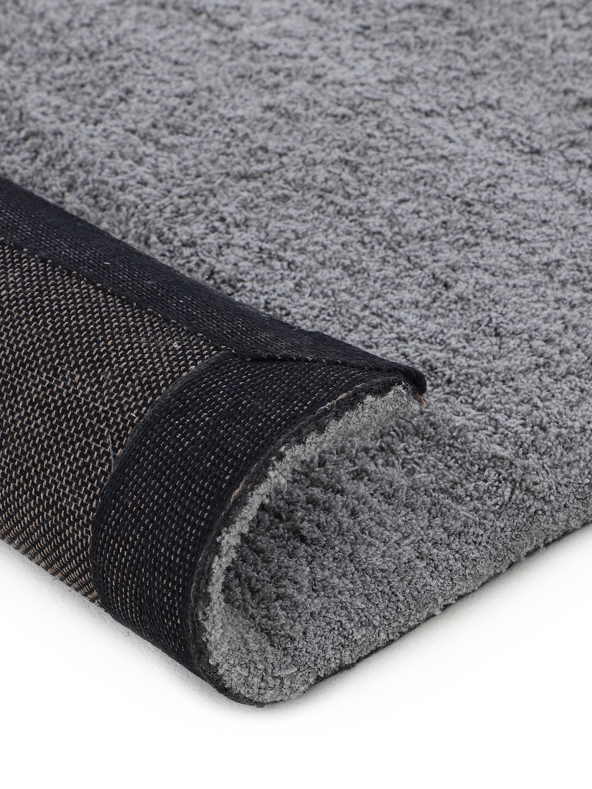 Hochflorteppich Silky Rund Hellgrau