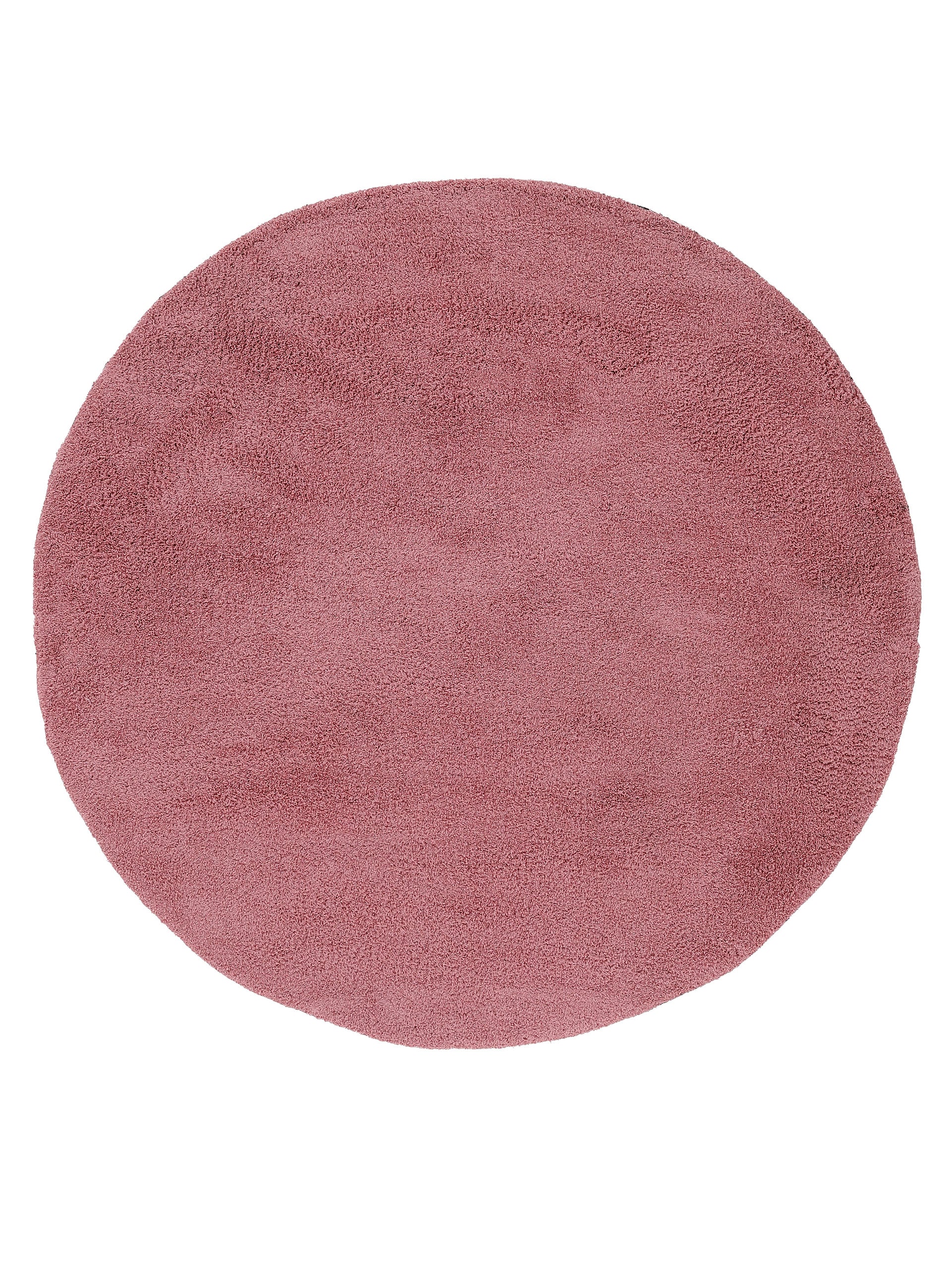 Hochflorteppich Silky Rund Rosa
