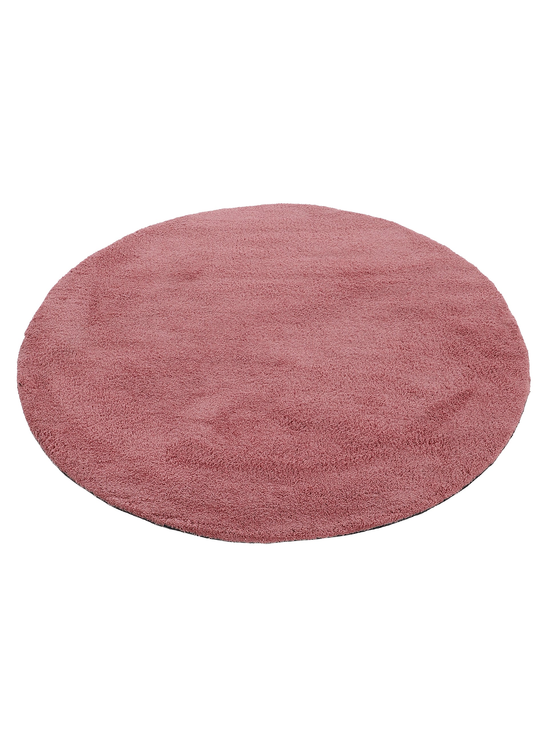Hochflorteppich Silky Rund Rosa