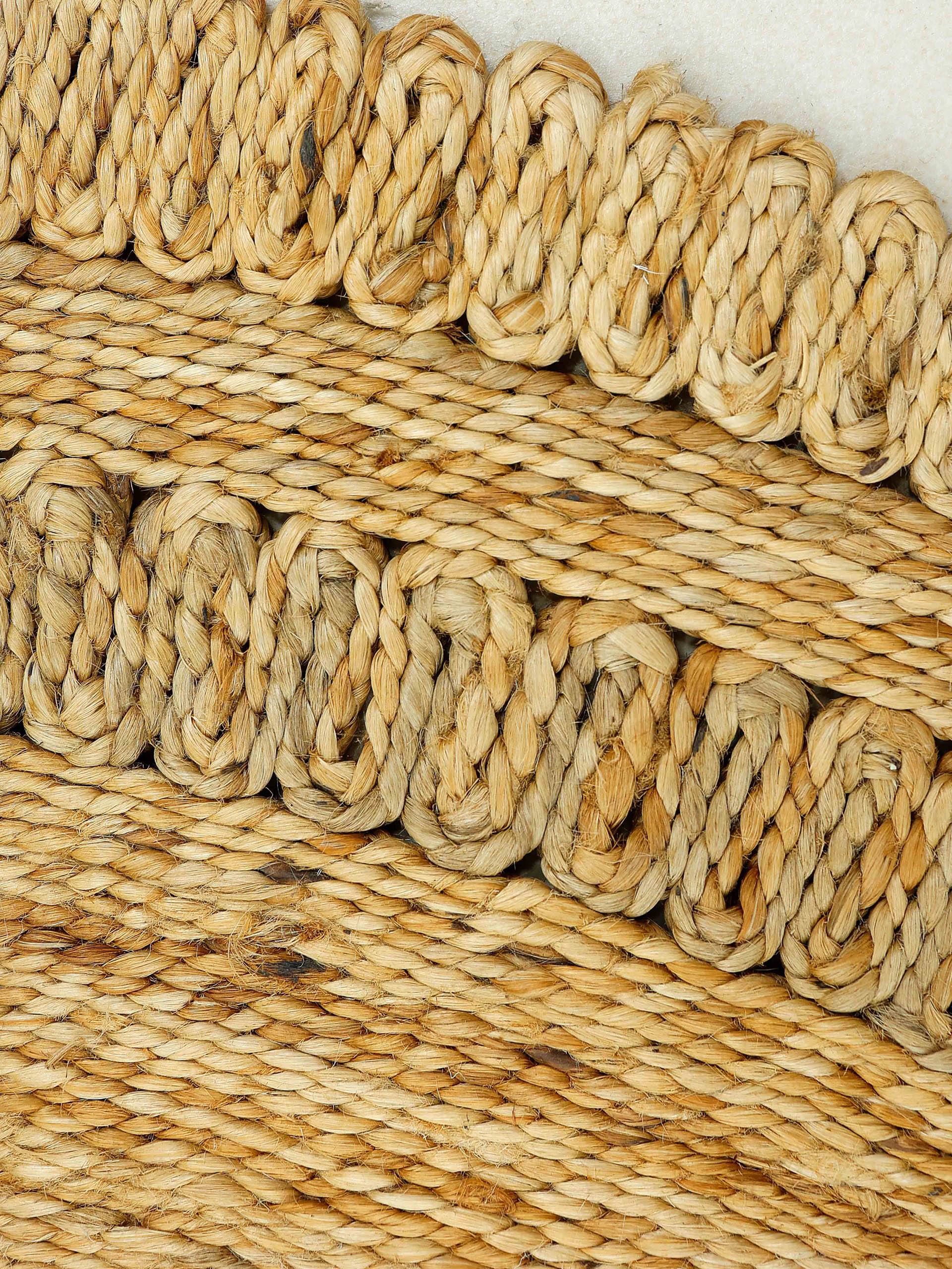 Juteteppich Luca Rund Hellbraun