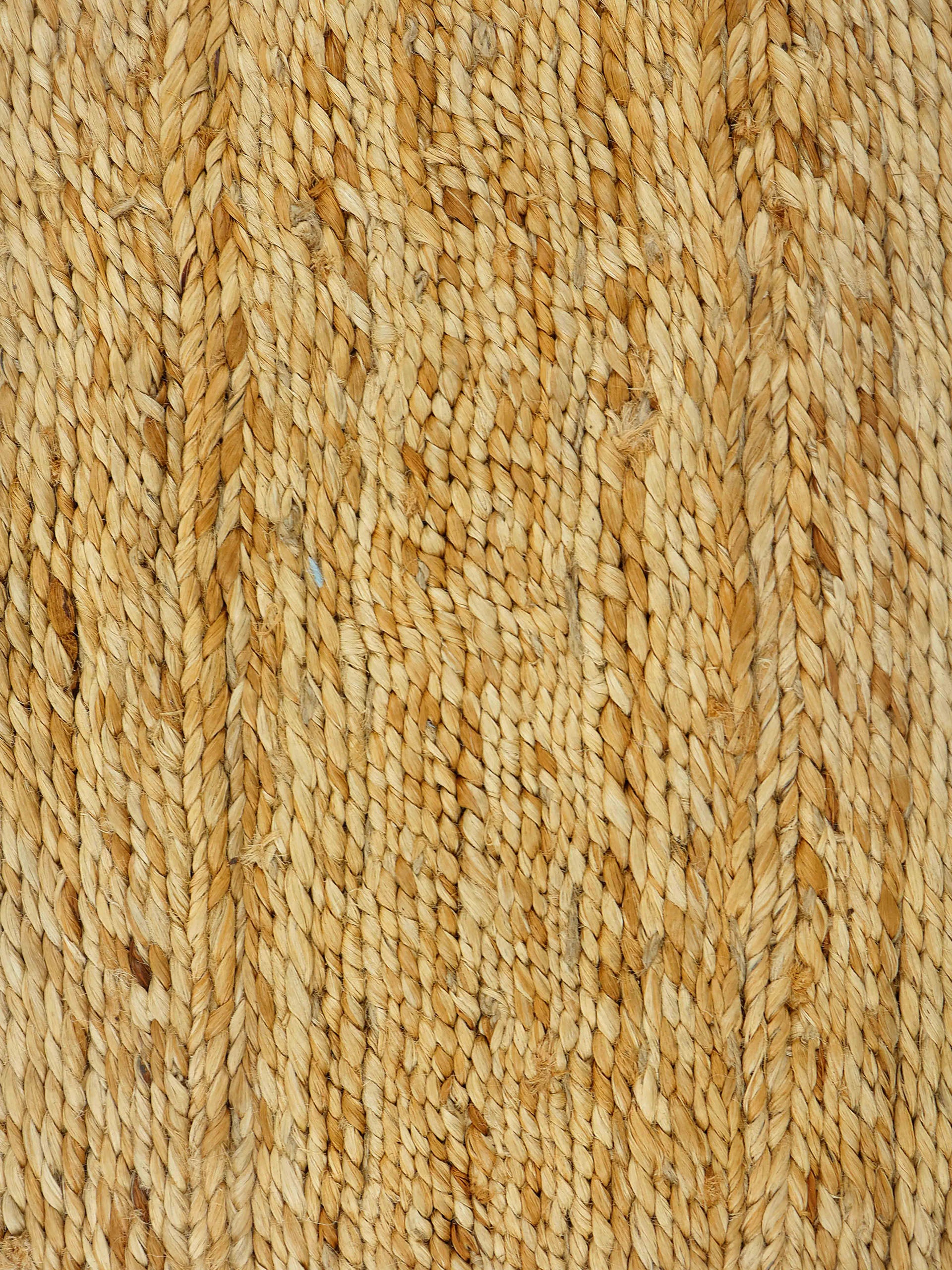 Juteteppich Luca Rund Hellbraun