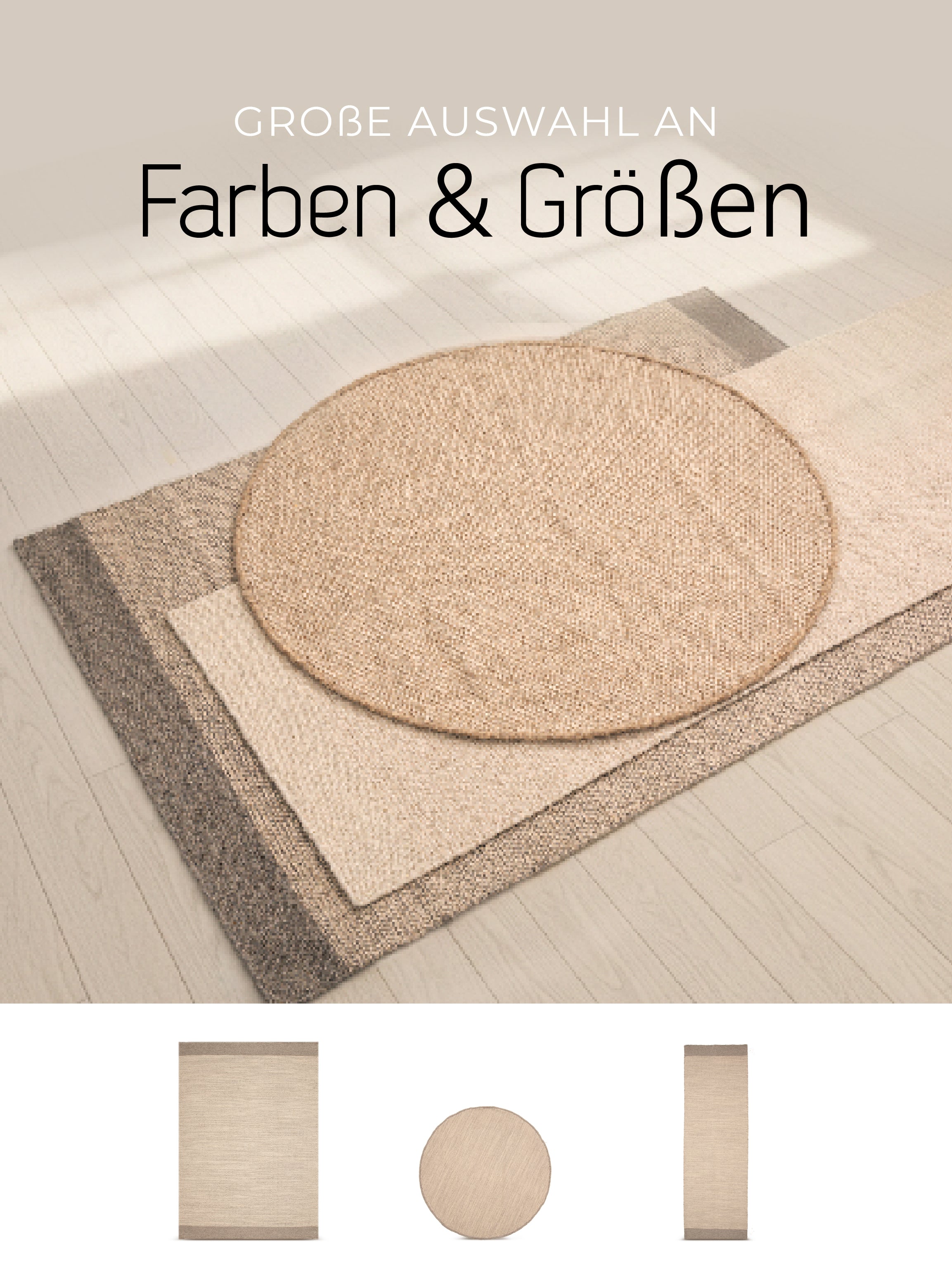 Wollteppich Lui Taupe