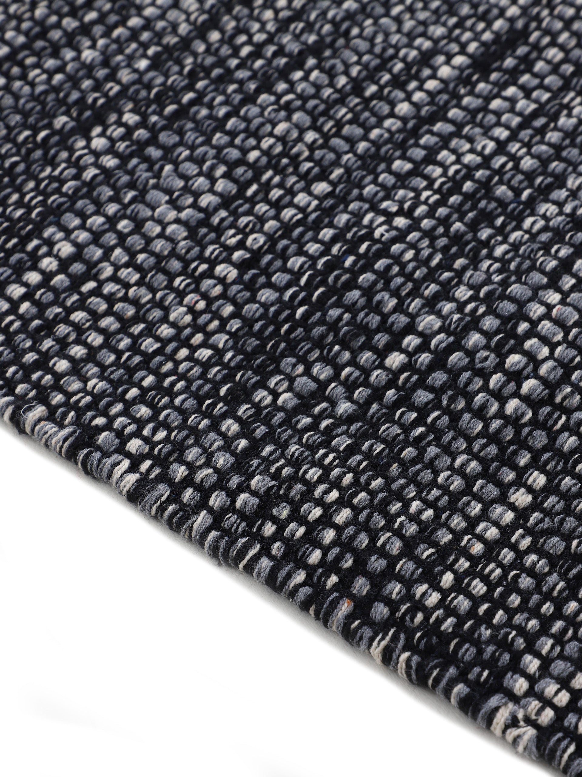 Flachgewebeteppich Kelim Mia Läufer Schwarz in schwarz aus baumwolle