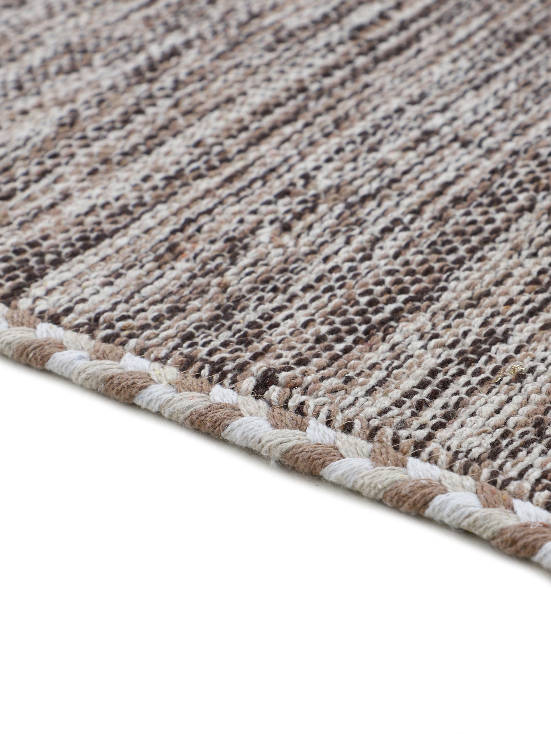 Flachgewebeteppich Kelim Azizi Läufer Beige in beige aus baumwolle