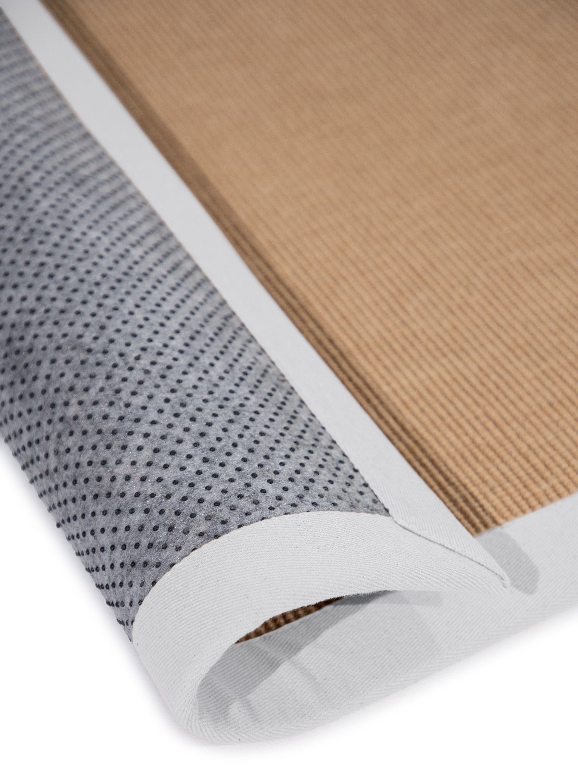 Sisalteppich Läufer Weiß in weiß aus sisal/jute