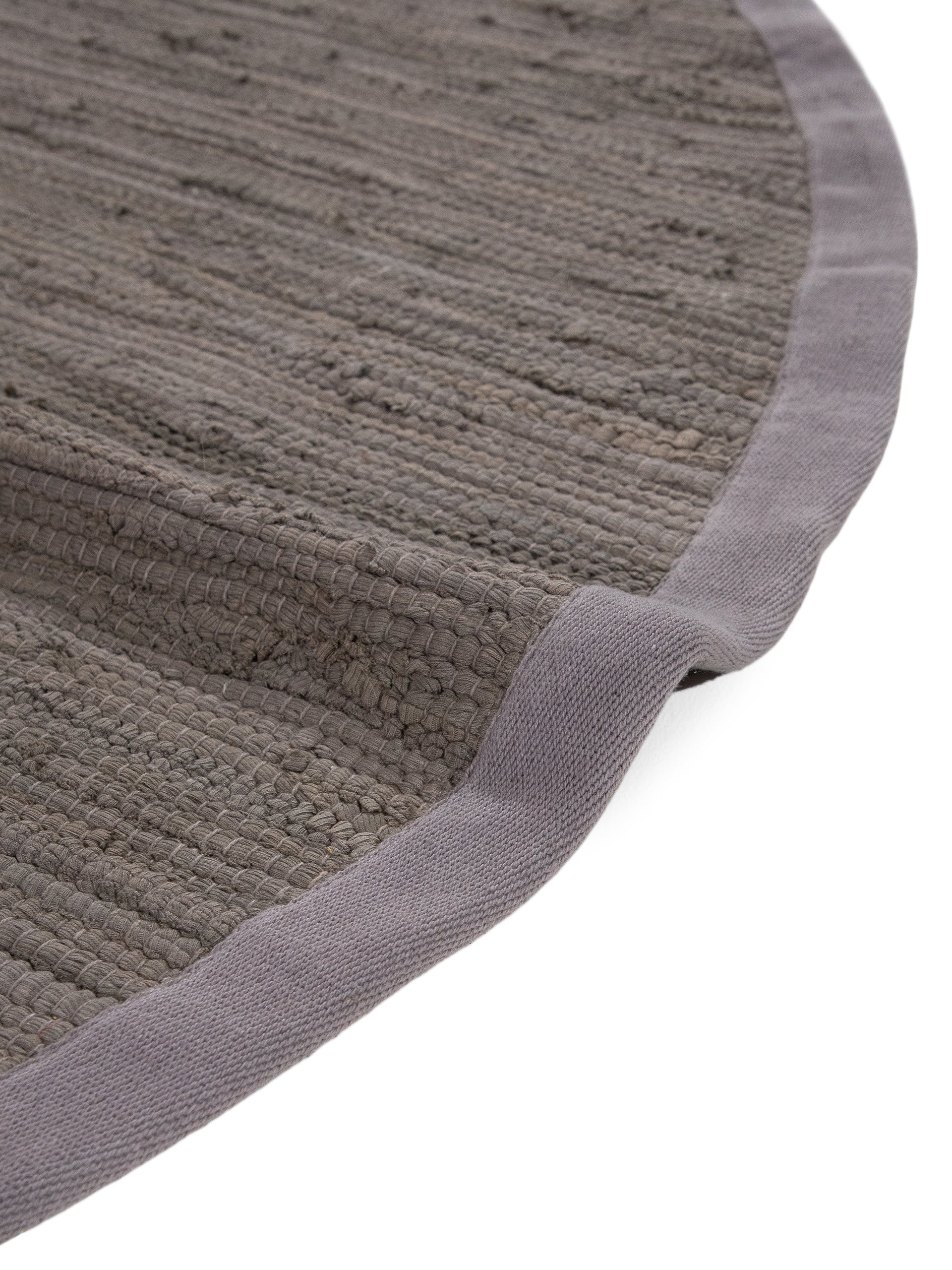 Kelim Chindi Uni Rund in grau