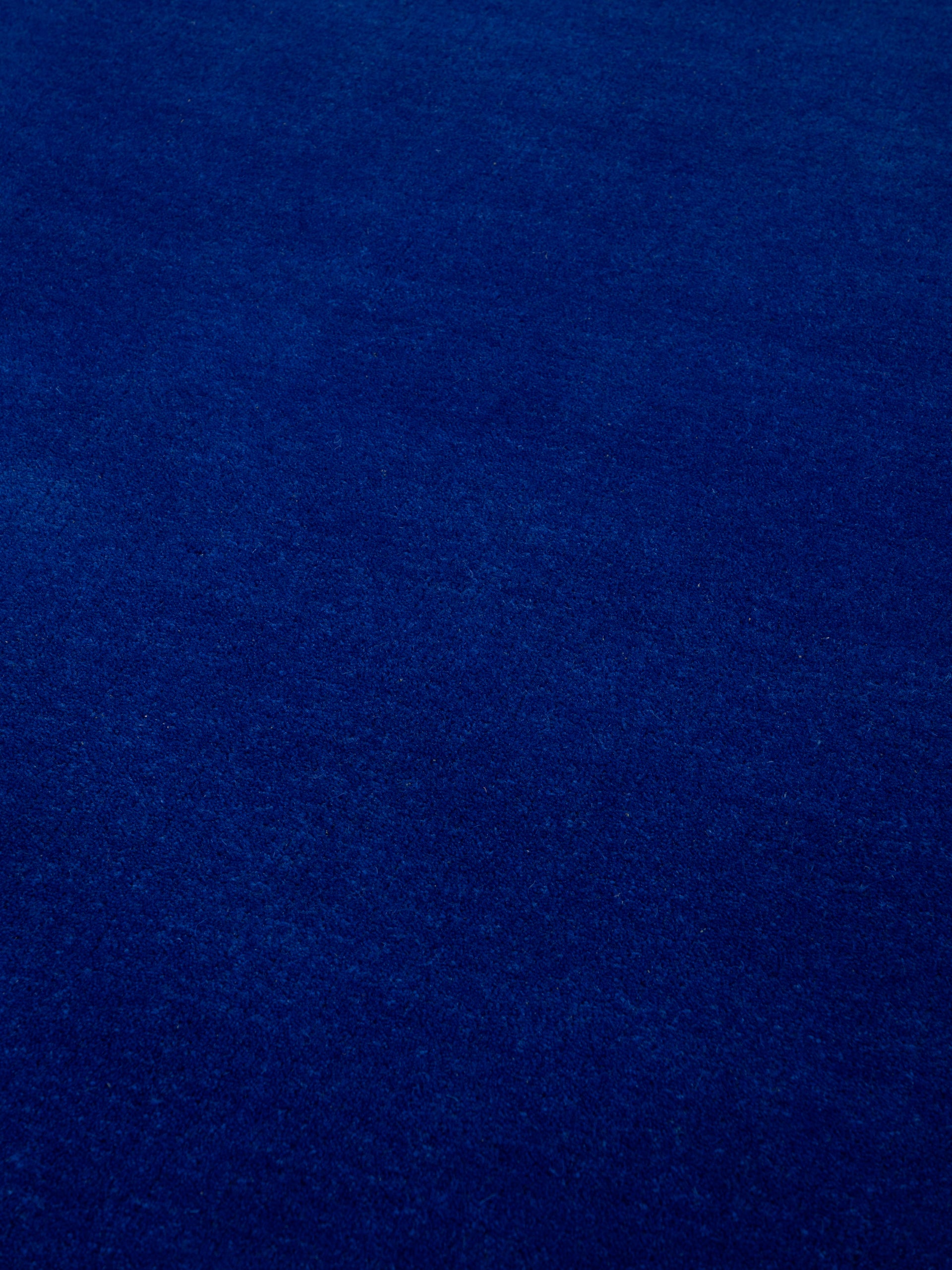 Wollteppich Gabbeh Lola Rund Blau aus Wolle