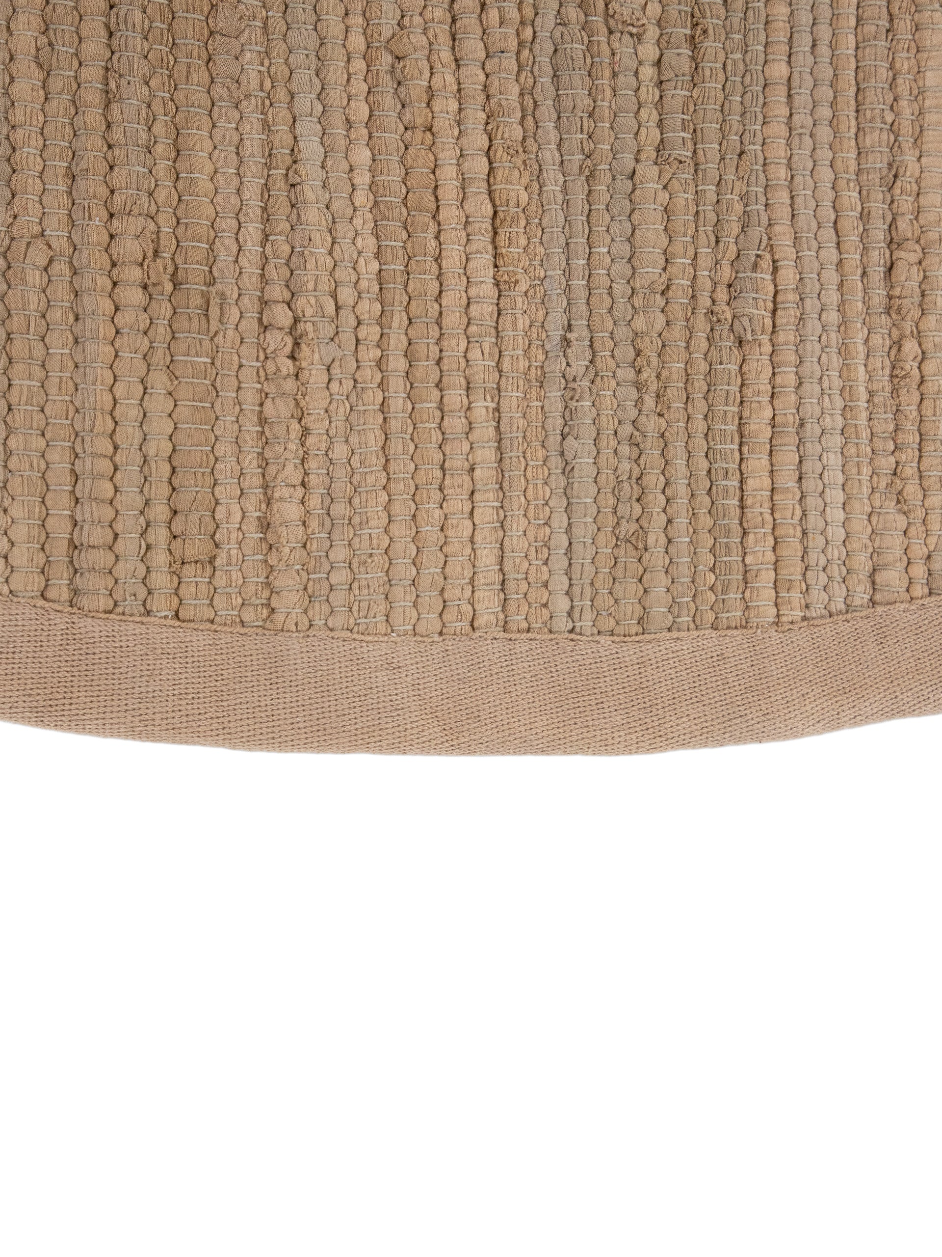 Kelim Chindi Uni Rund in taupe