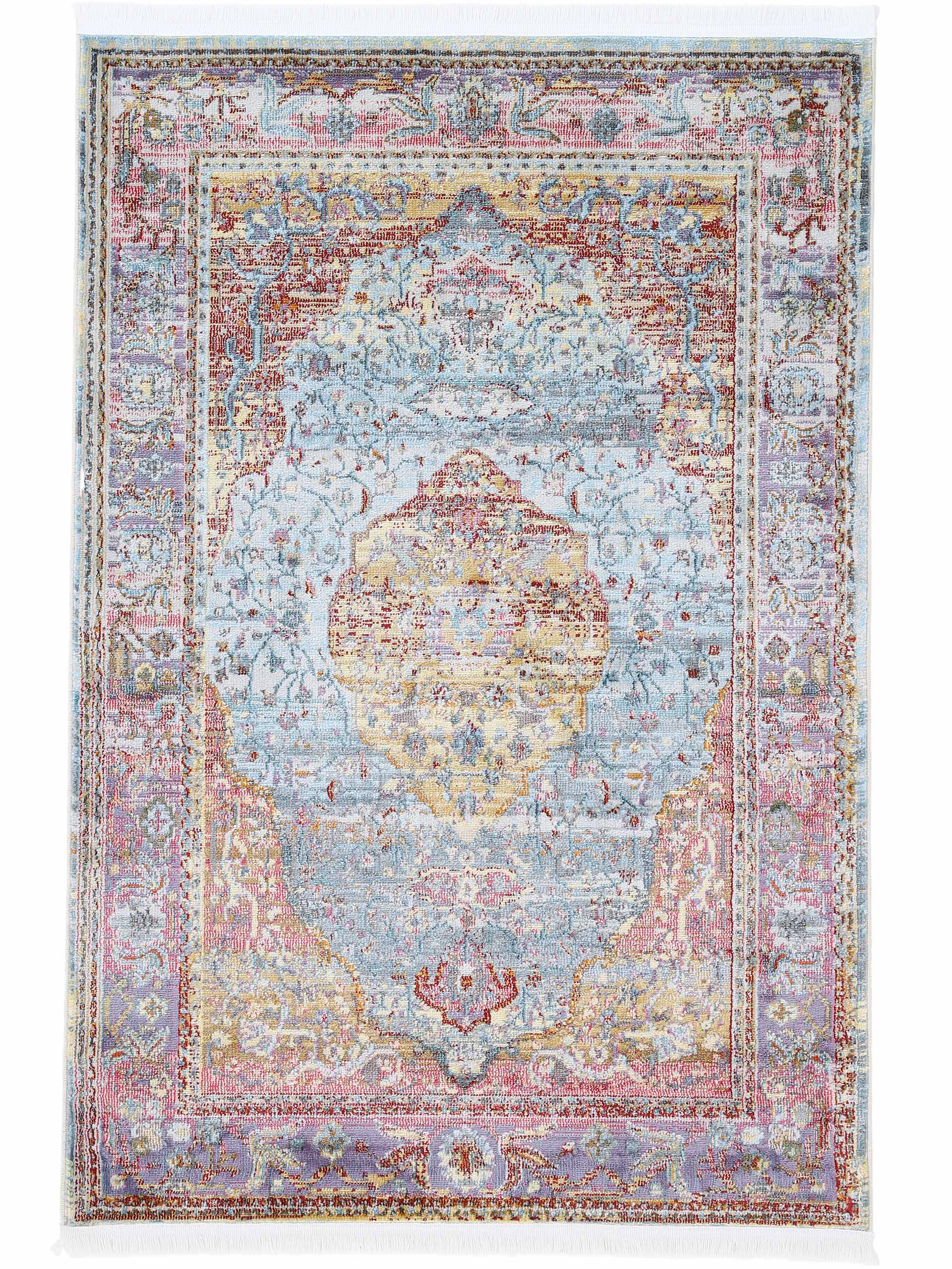 Vintage Teppich Esha in multicolor aus kunstfaser